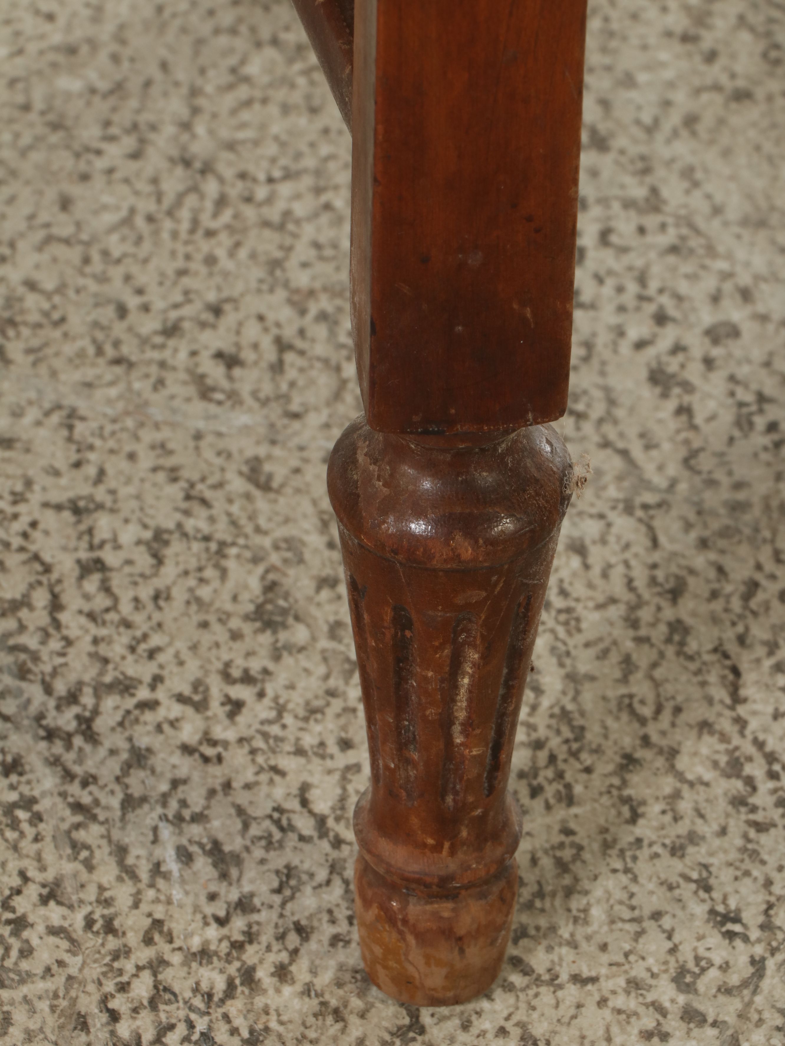 White Rotary Sewing Machine in Wood Cabinet, Early 20th Century