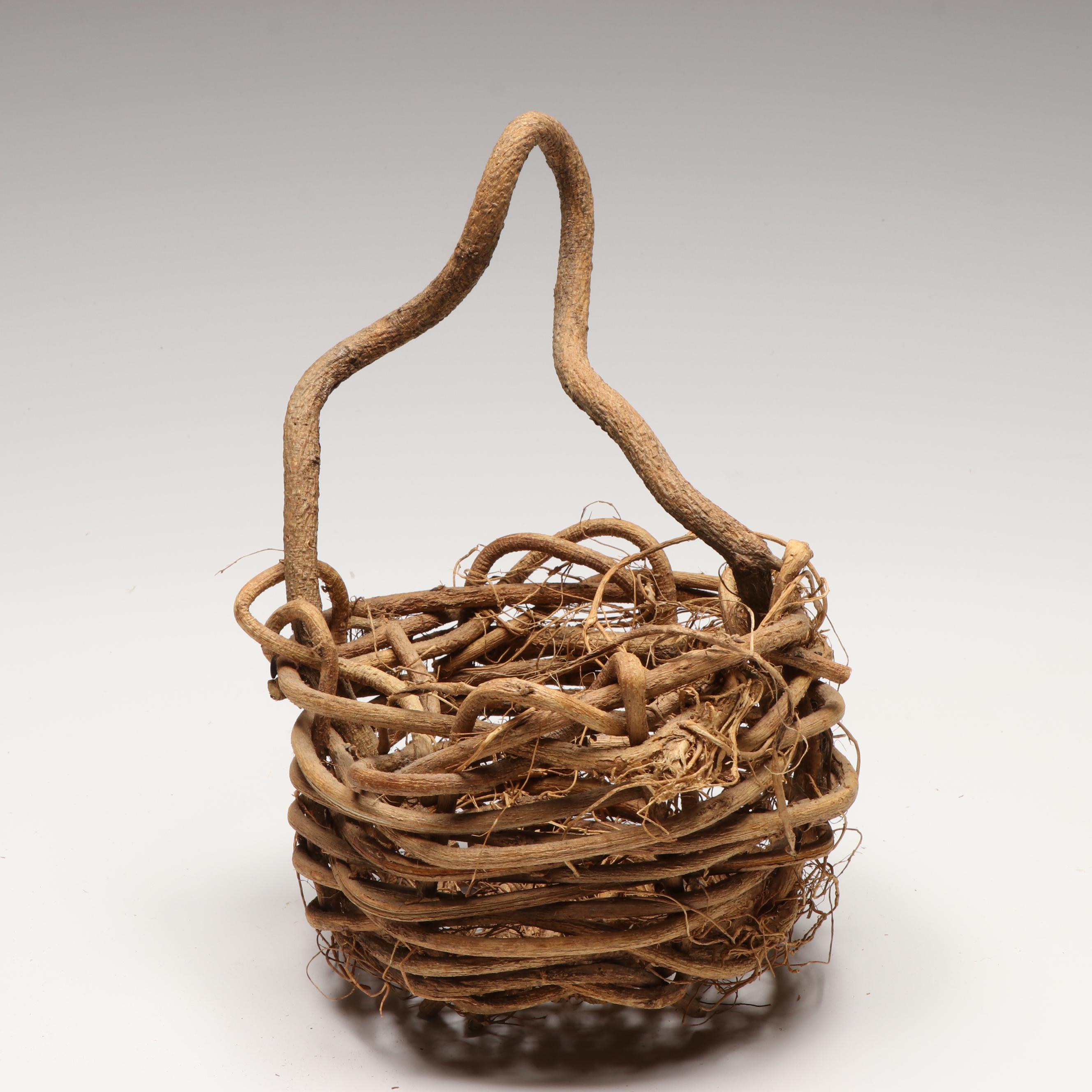 Janice Mangham Koone Georgia Kudzu Basket and Split Oak Basket