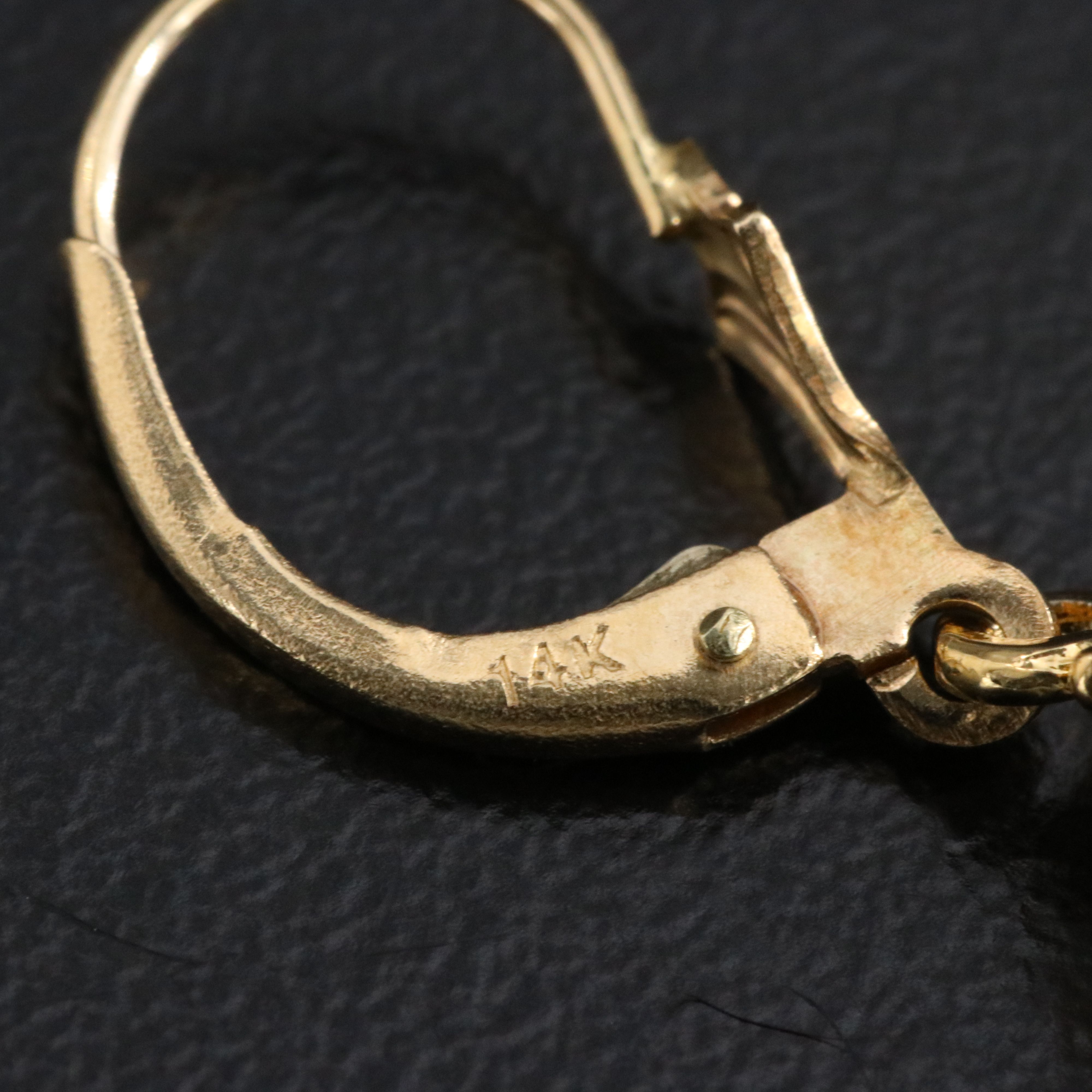 CZ Earrings with 14K Leverbacks