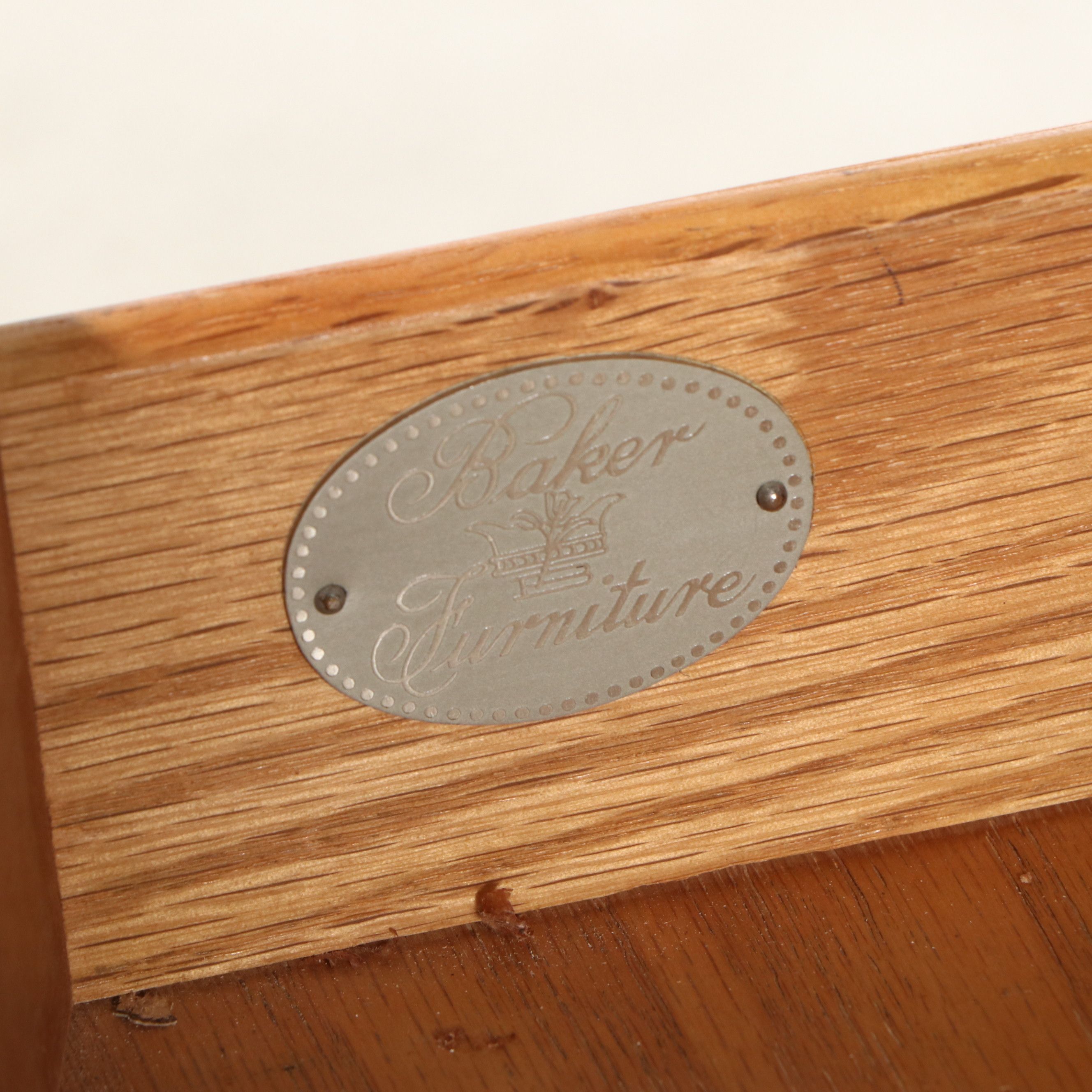 Baker Furniture Federal Style Inlaid Mahogany Pembroke Table