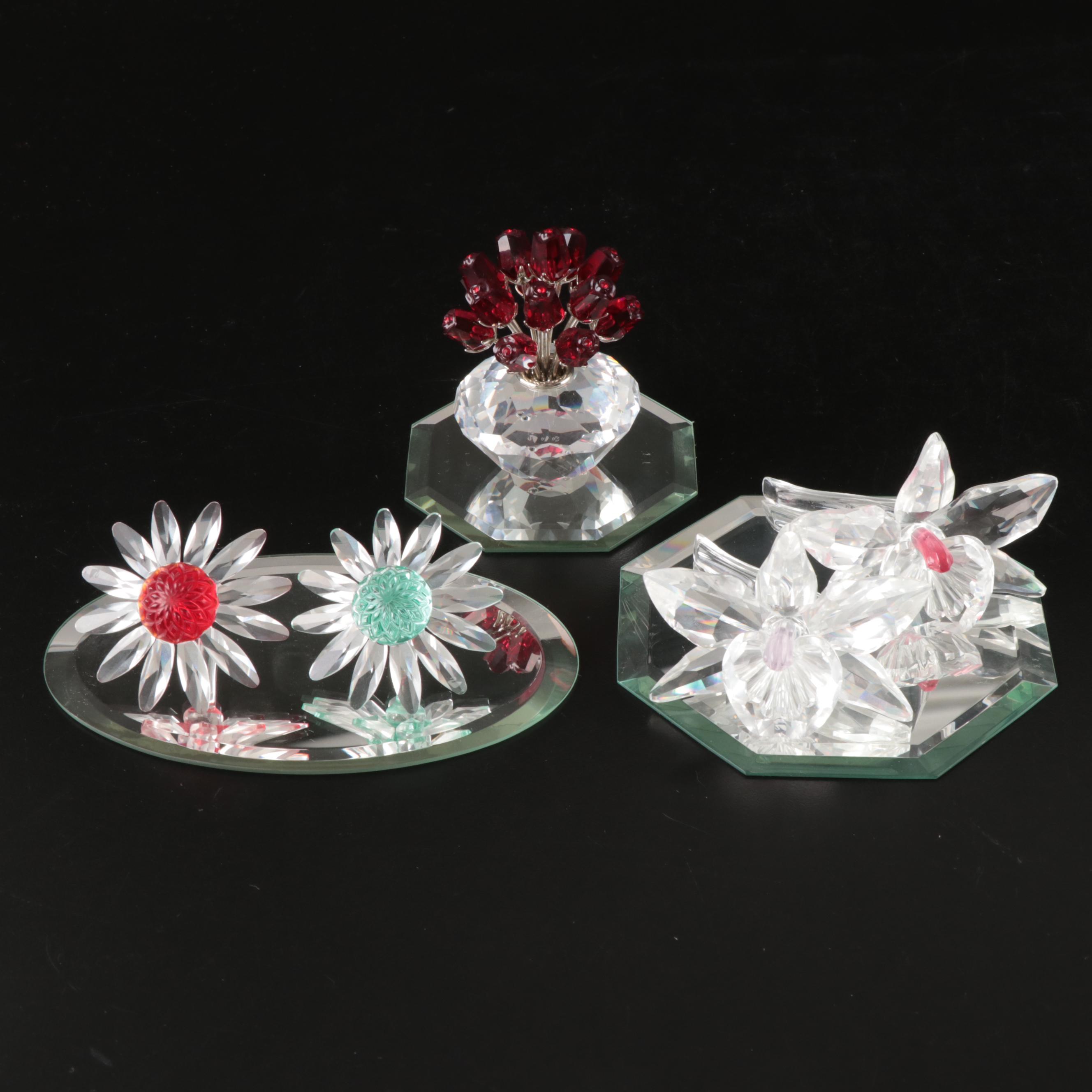 Swarovski Crystal Flowers