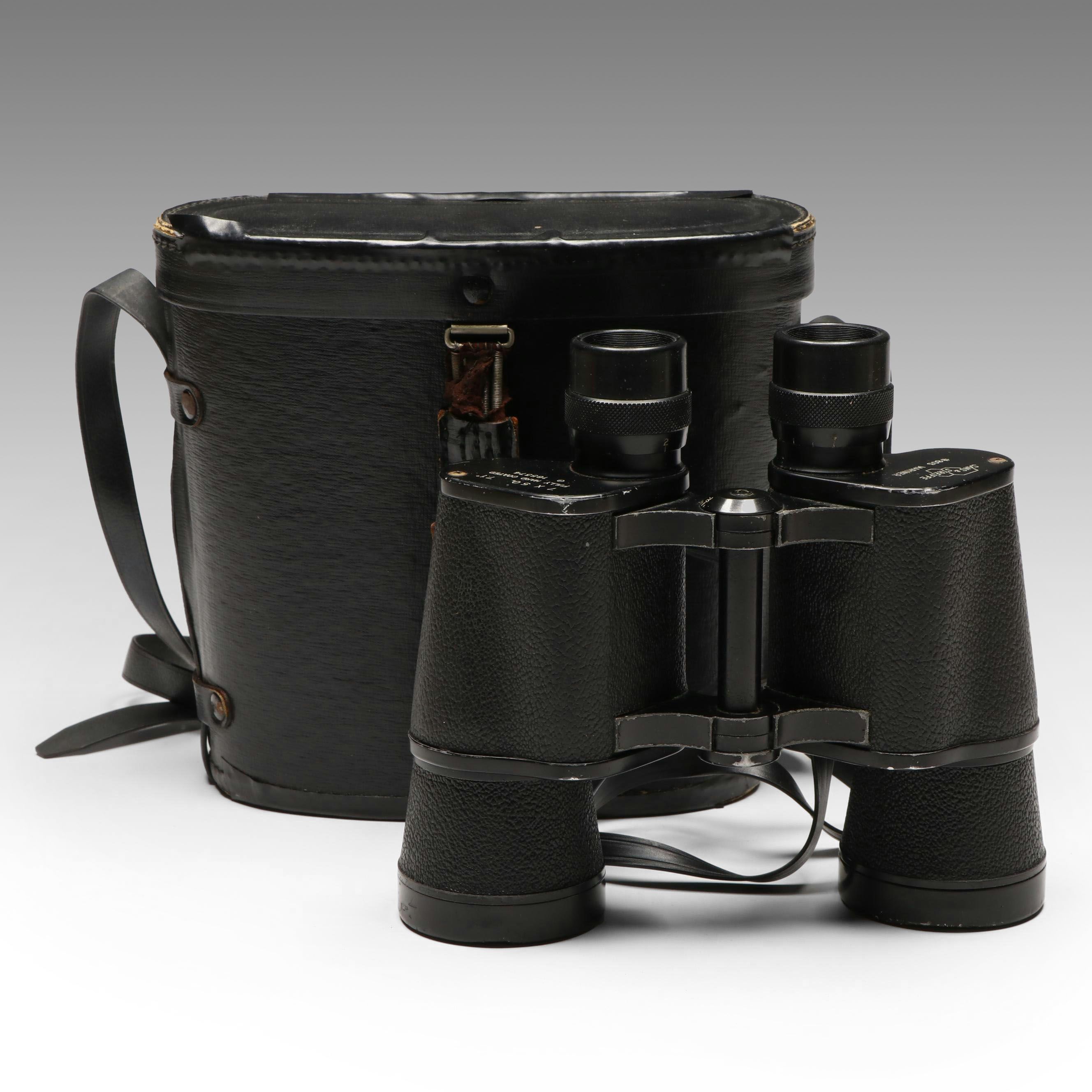 Sans & Streiffe Mariner 7x50 Binoculars with Carrying Case, Mid-20th Century