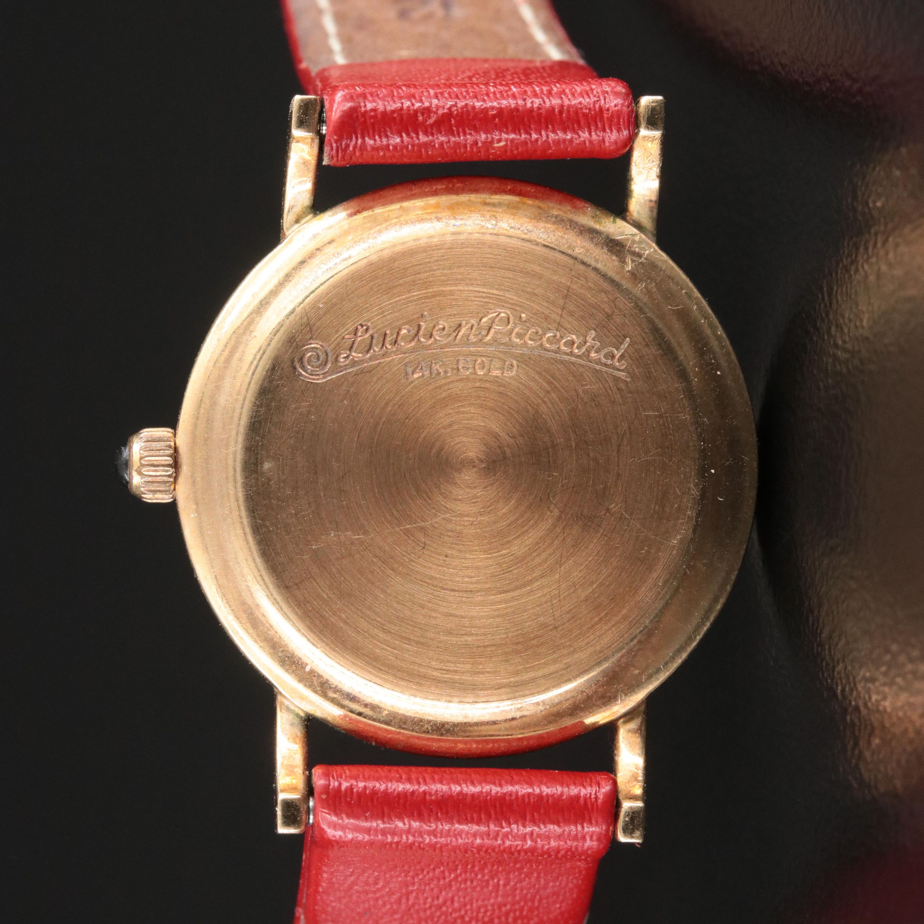 14K Gold Lucien Piccard Swiss Quartz Watch