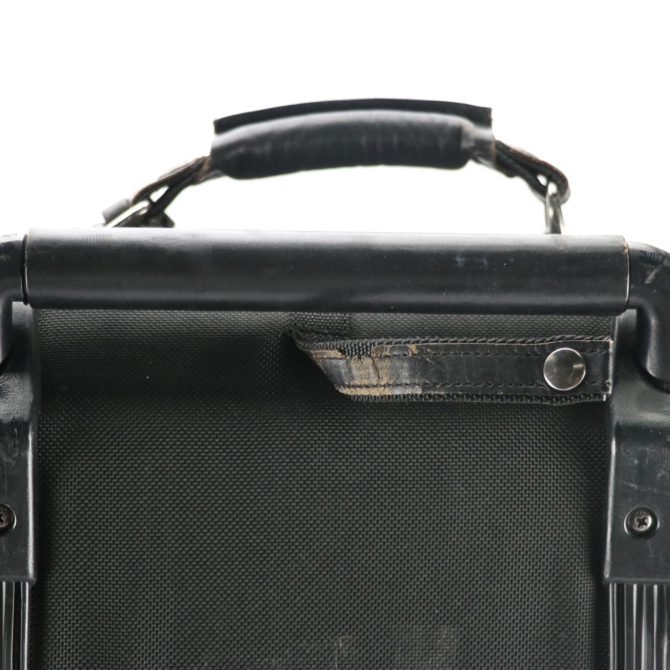 Hartmann Black Nylon Carry-On Luggage and Rolling Garment Bag