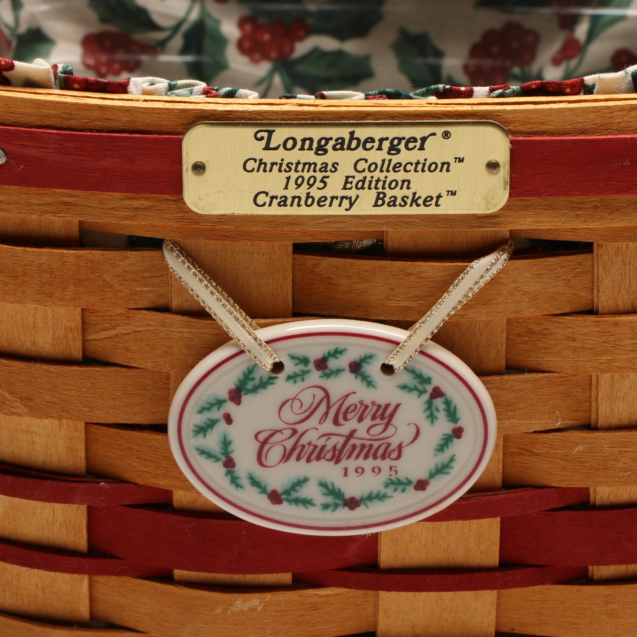 Vintage Longaberger "Shining Star," "Caroling," and More Seasonal Baskets