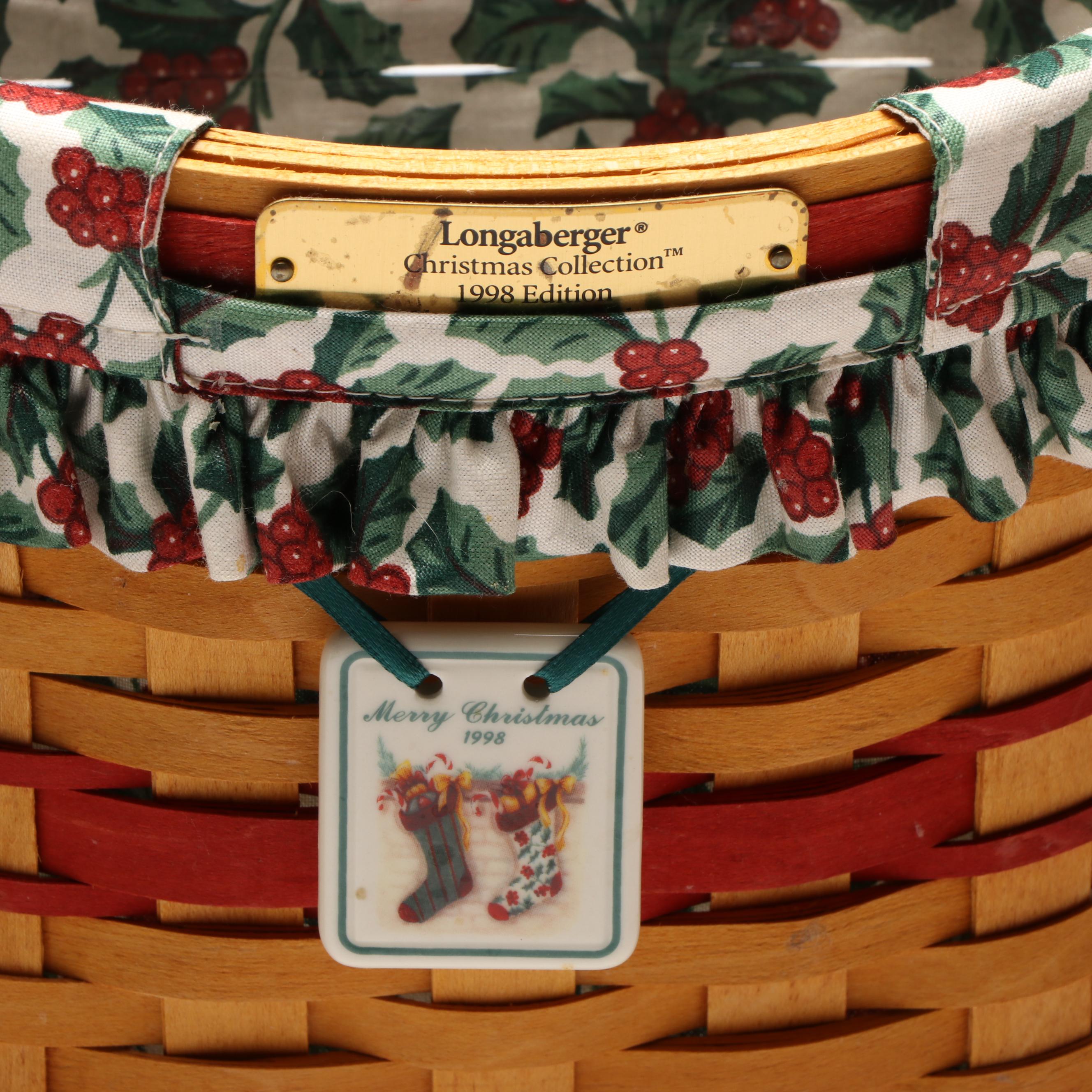 Vintage Longaberger "Shining Star," "Caroling," and More Seasonal Baskets