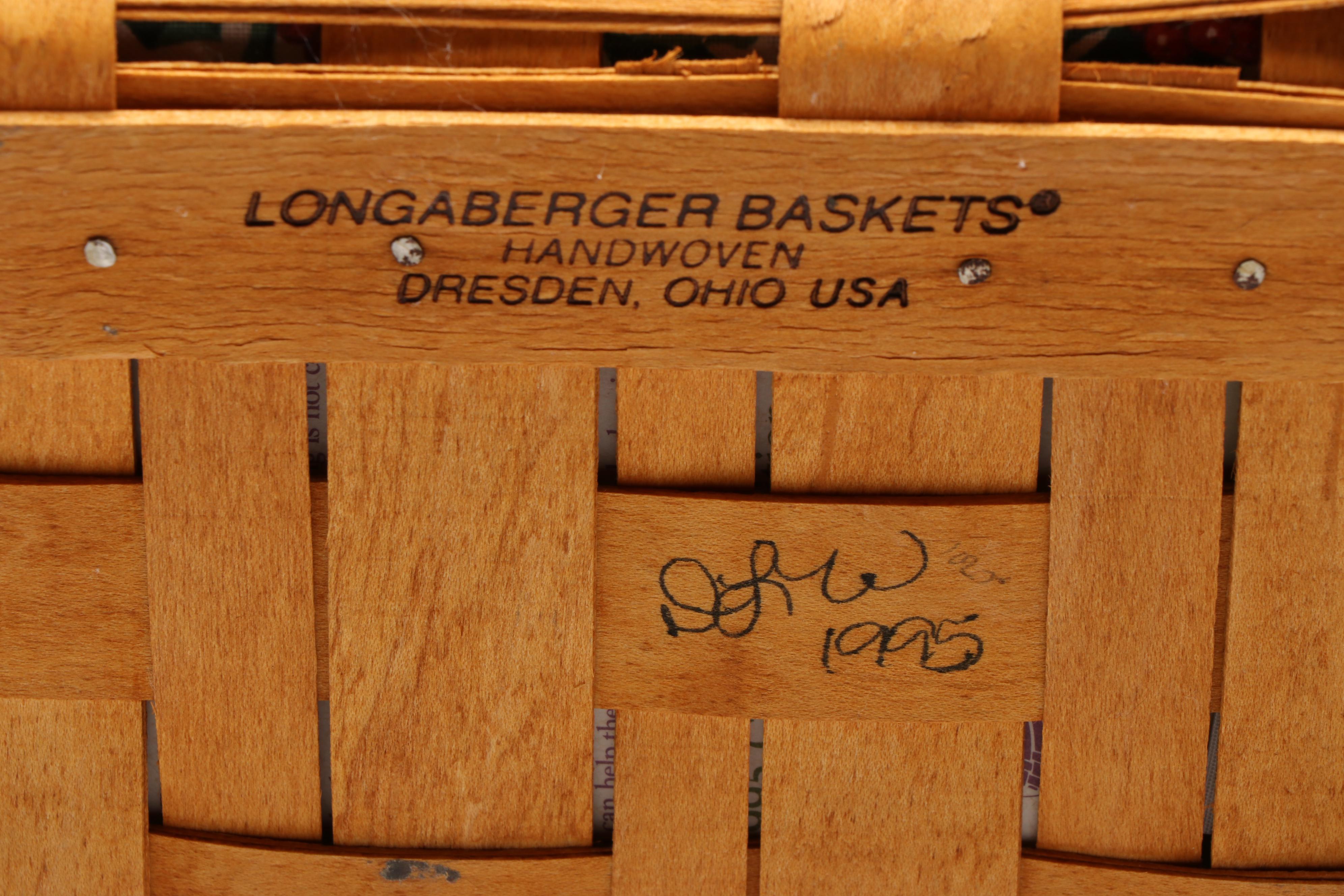 Vintage Longaberger "Shining Star," "Caroling," and More Seasonal Baskets