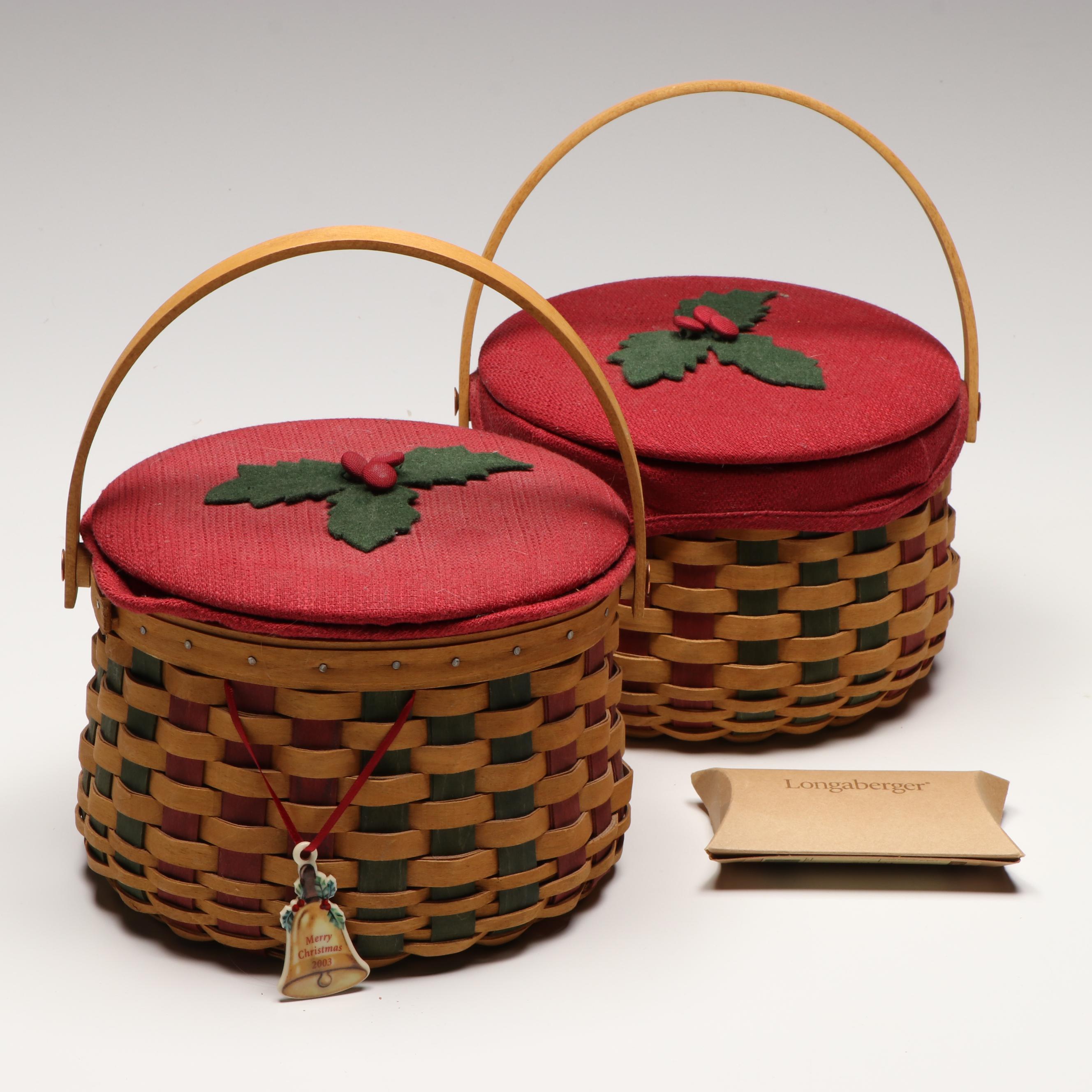 Vintage Longaberger "Shining Star," "Caroling," and More Seasonal Baskets