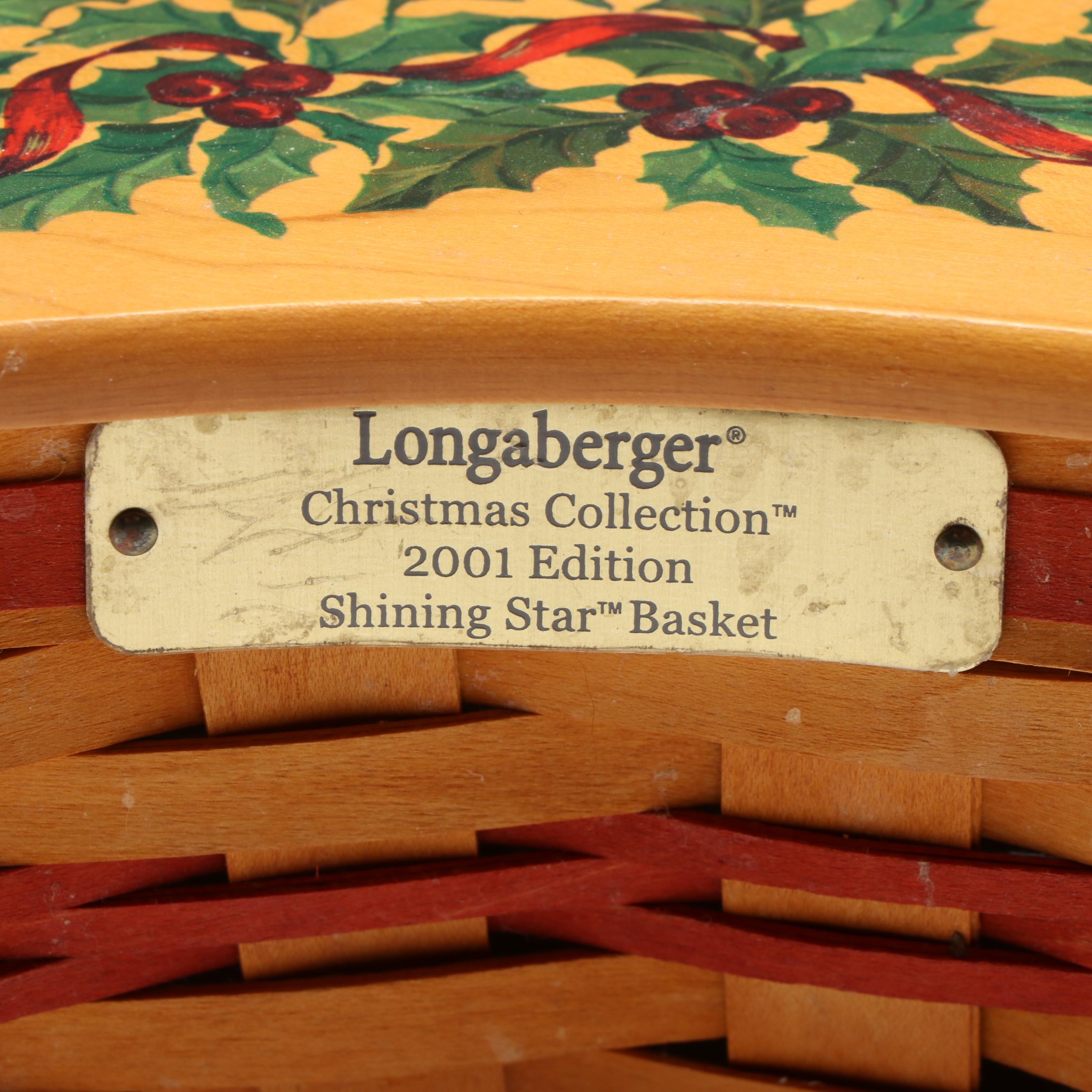Vintage Longaberger "Shining Star," "Caroling," and More Seasonal Baskets