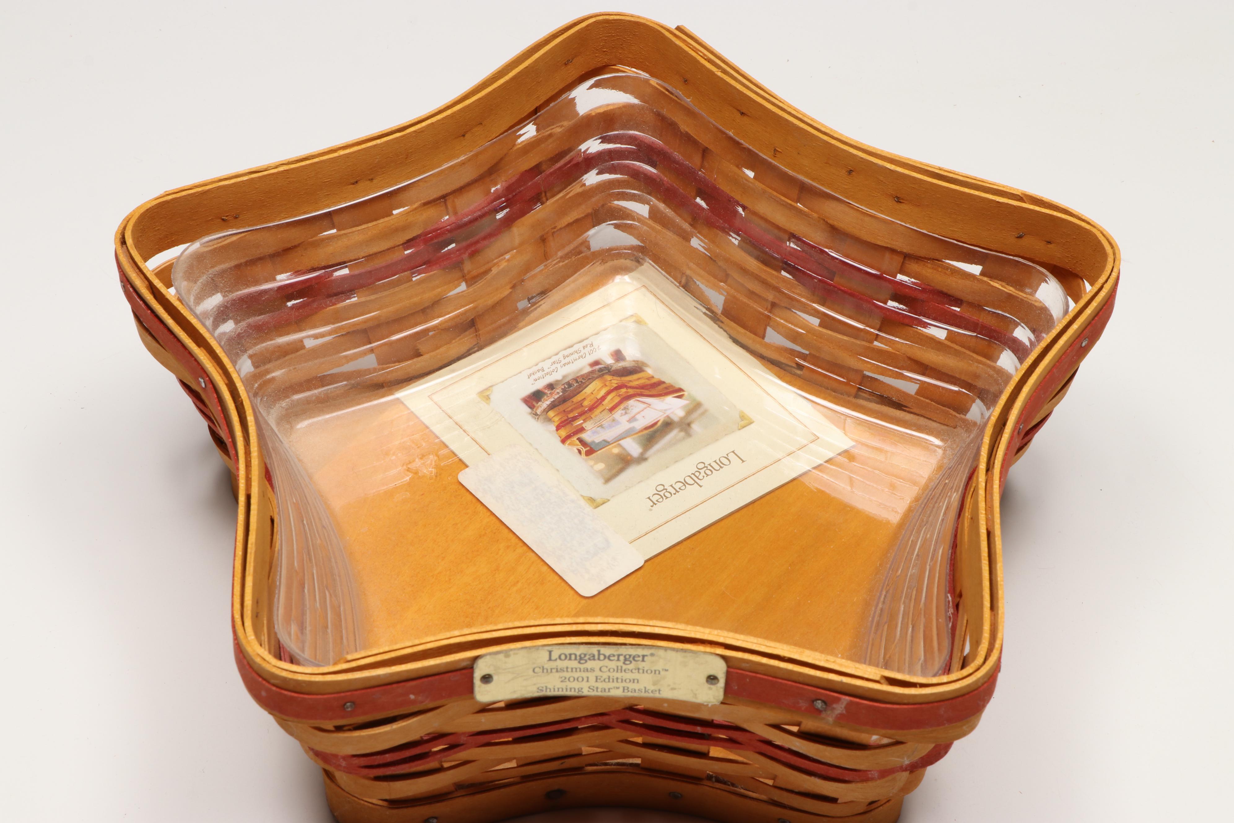 Vintage Longaberger "Shining Star," "Caroling," and More Seasonal Baskets