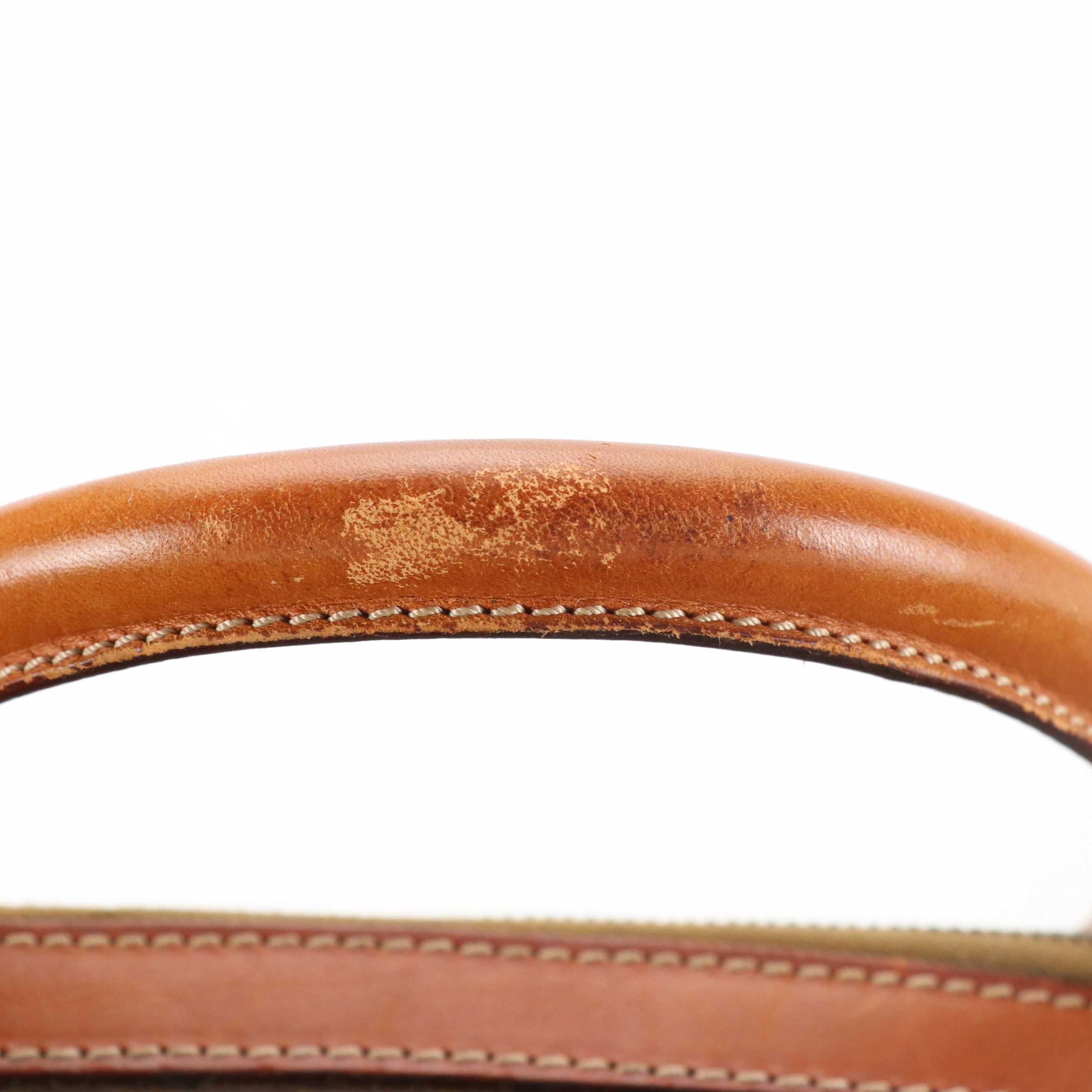 Celine Large Travel Duffle in Macadam Canvas and Leather