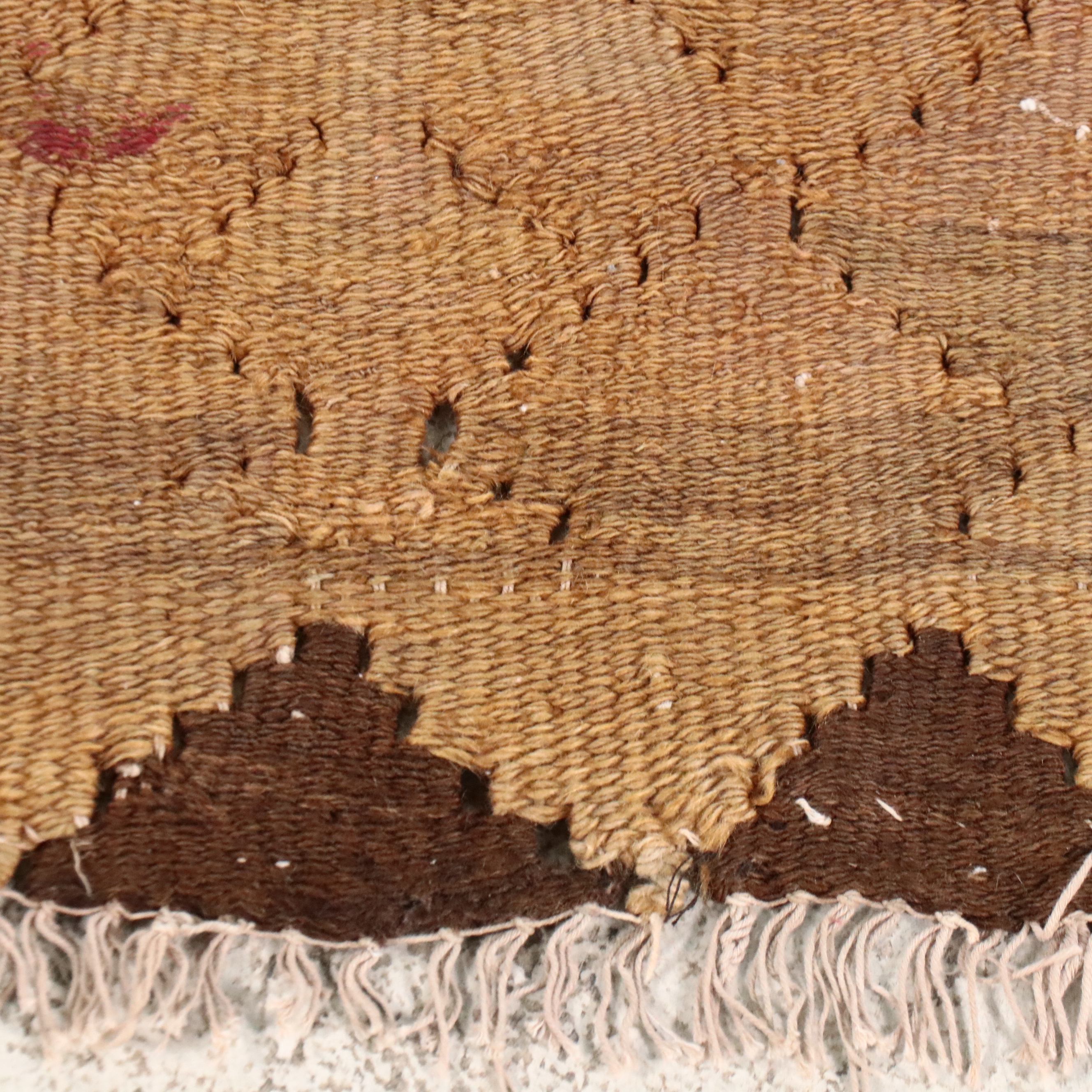 3'3 x 6'11 Handwoven Turkish Bergama Kilim Area Rug