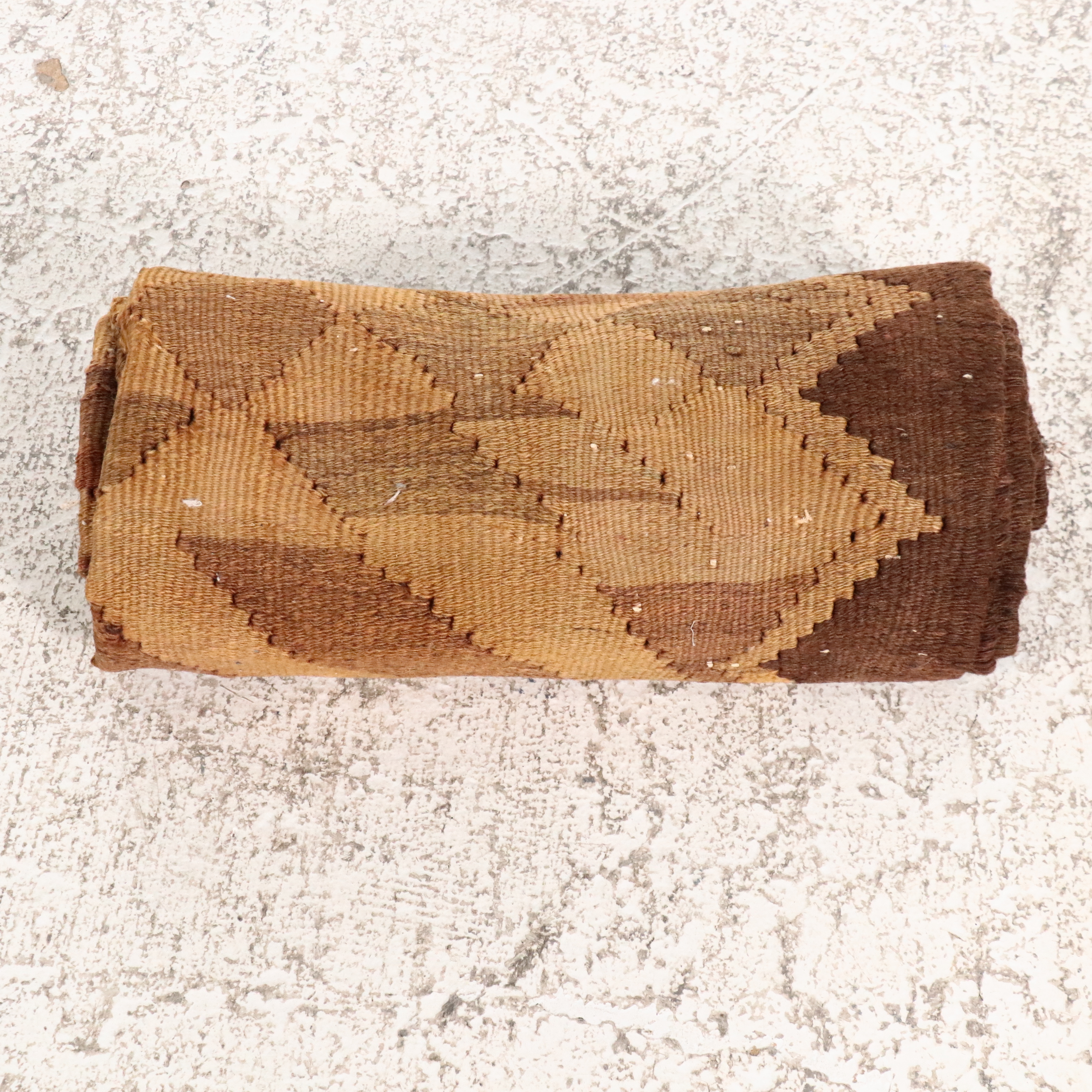 3'3 x 6'11 Handwoven Turkish Bergama Kilim Area Rug