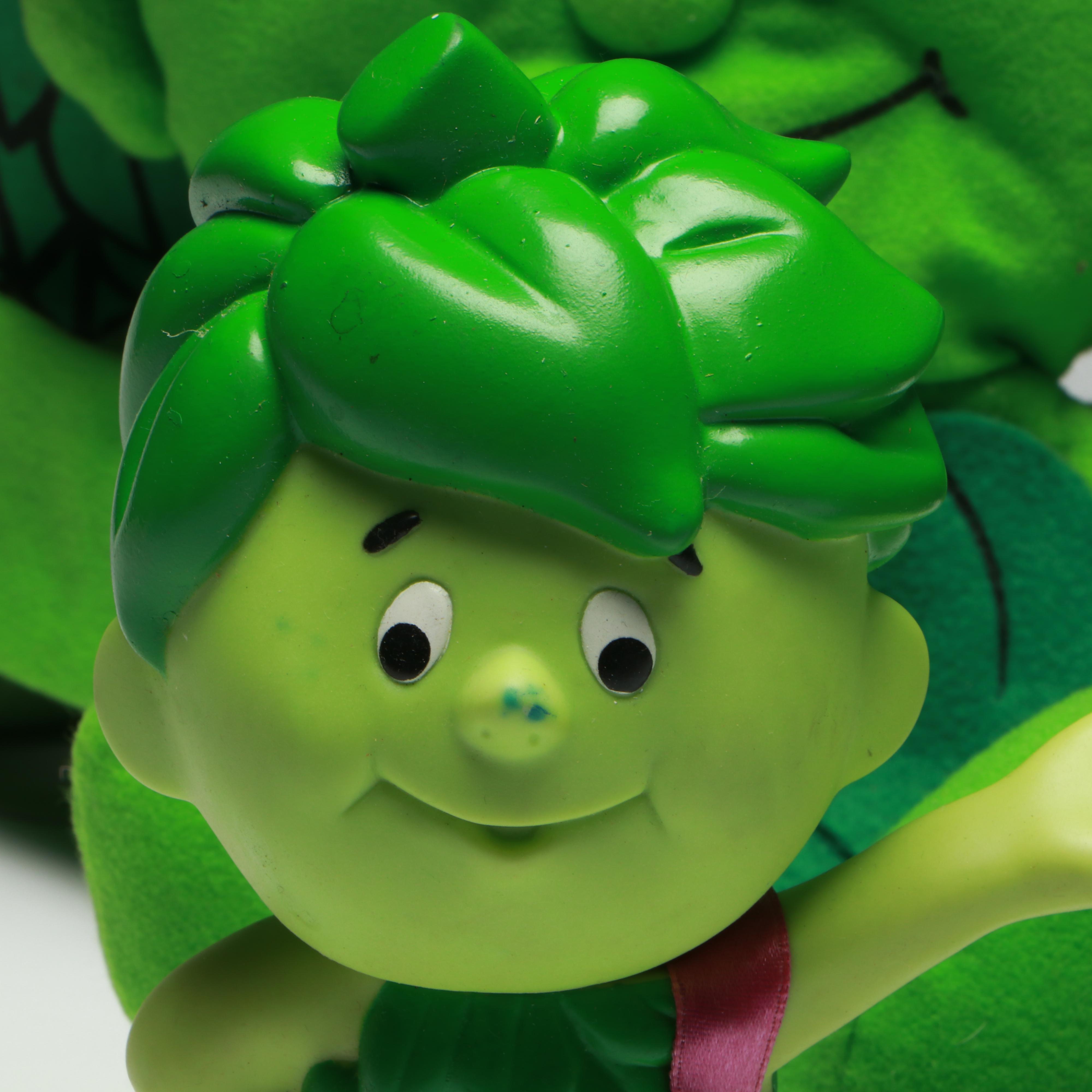 Green Giant Advertising Cookie Jar, Toys and Corn Holders, Late 20th Century