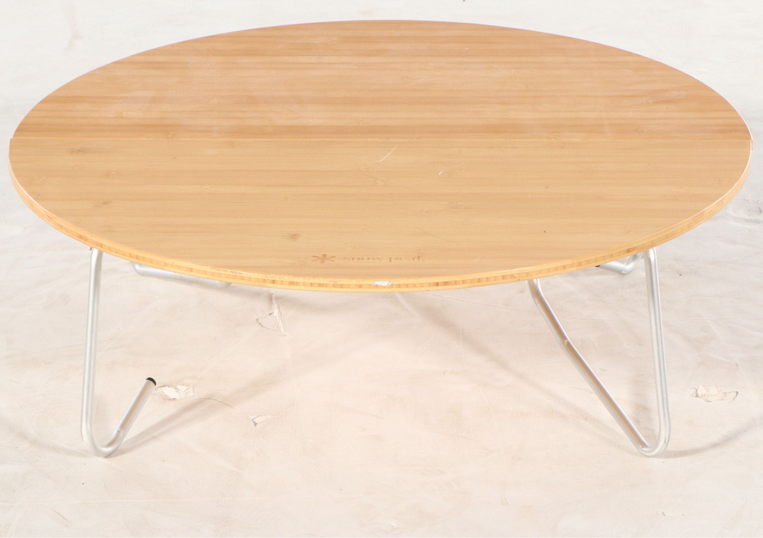 Snow Peak Single Action Folding Camp Tables with Bamboo Tops