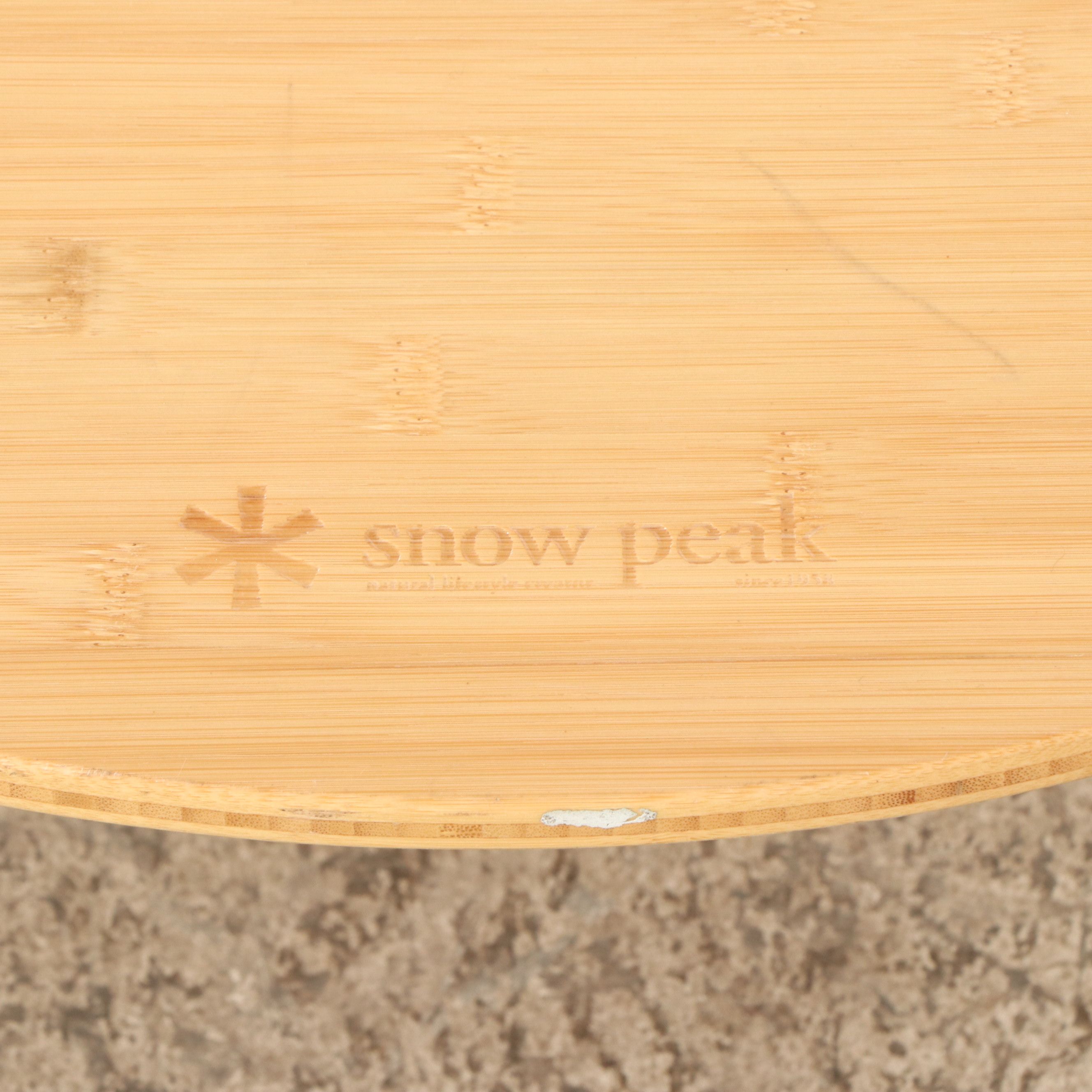 Snow Peak Single Action Folding Camp Tables with Bamboo Tops