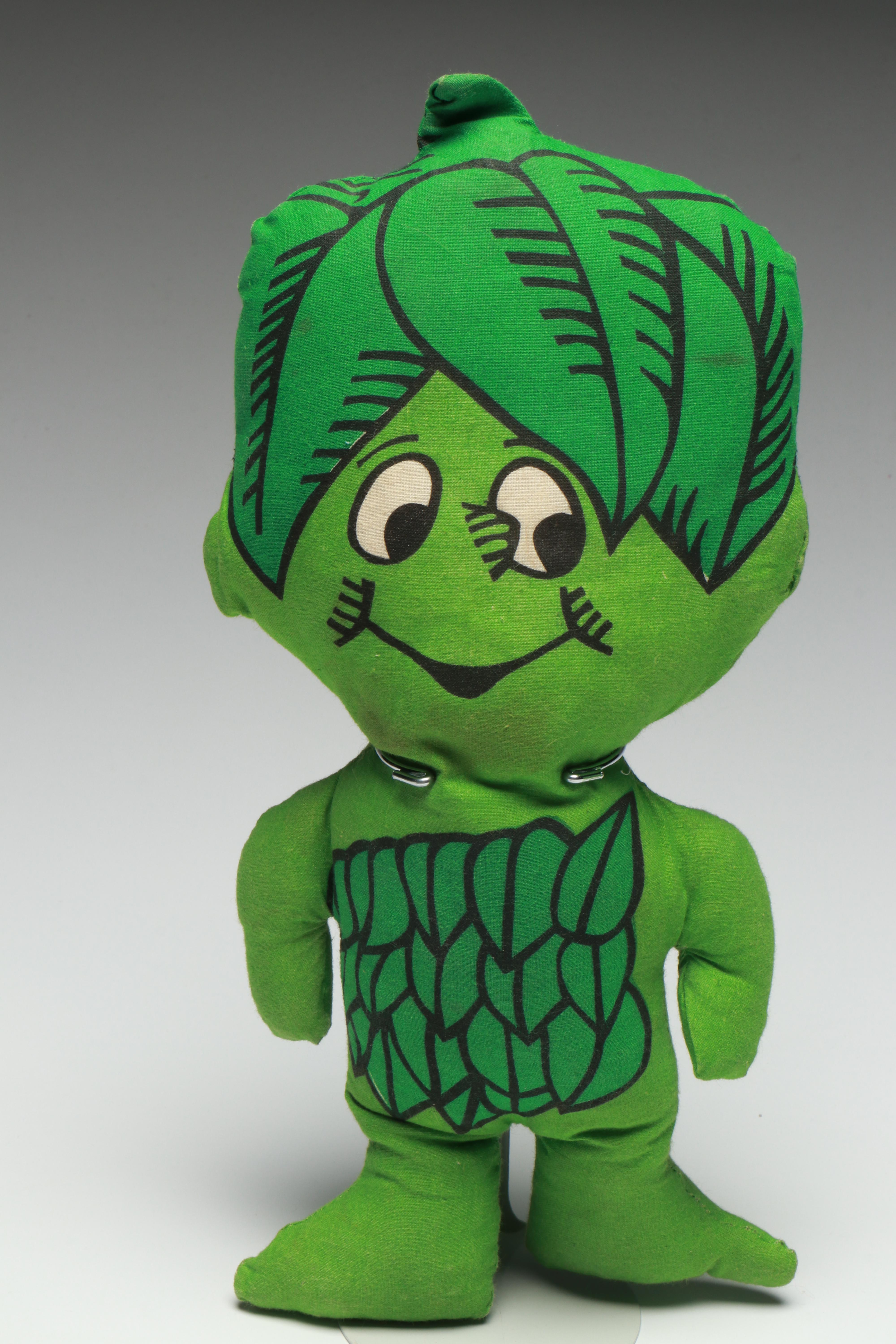 Green Giant Advertising Cookie Jar, Toys and Corn Holders, Late 20th Century