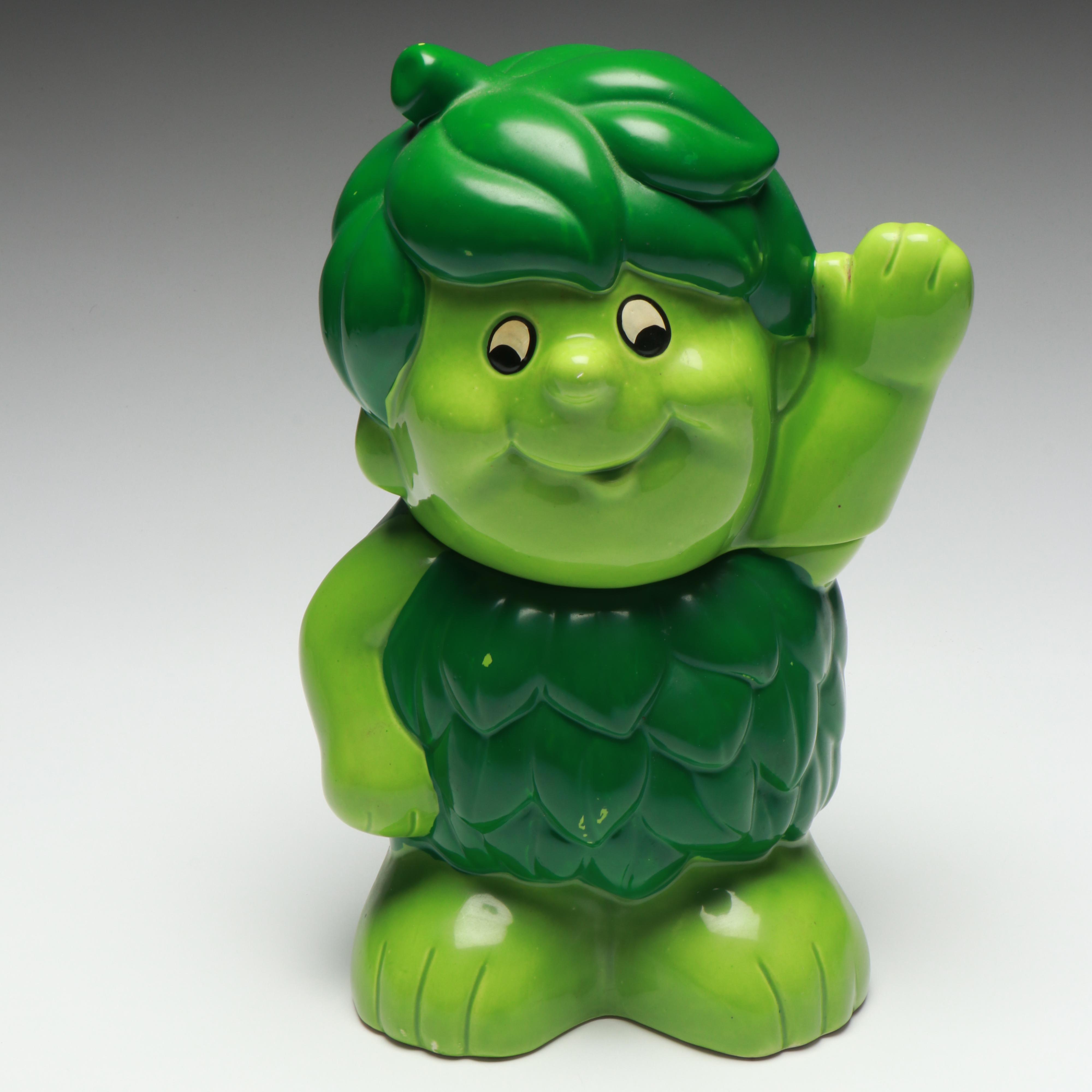 Green Giant Advertising Cookie Jar, Toys and Corn Holders, Late 20th Century