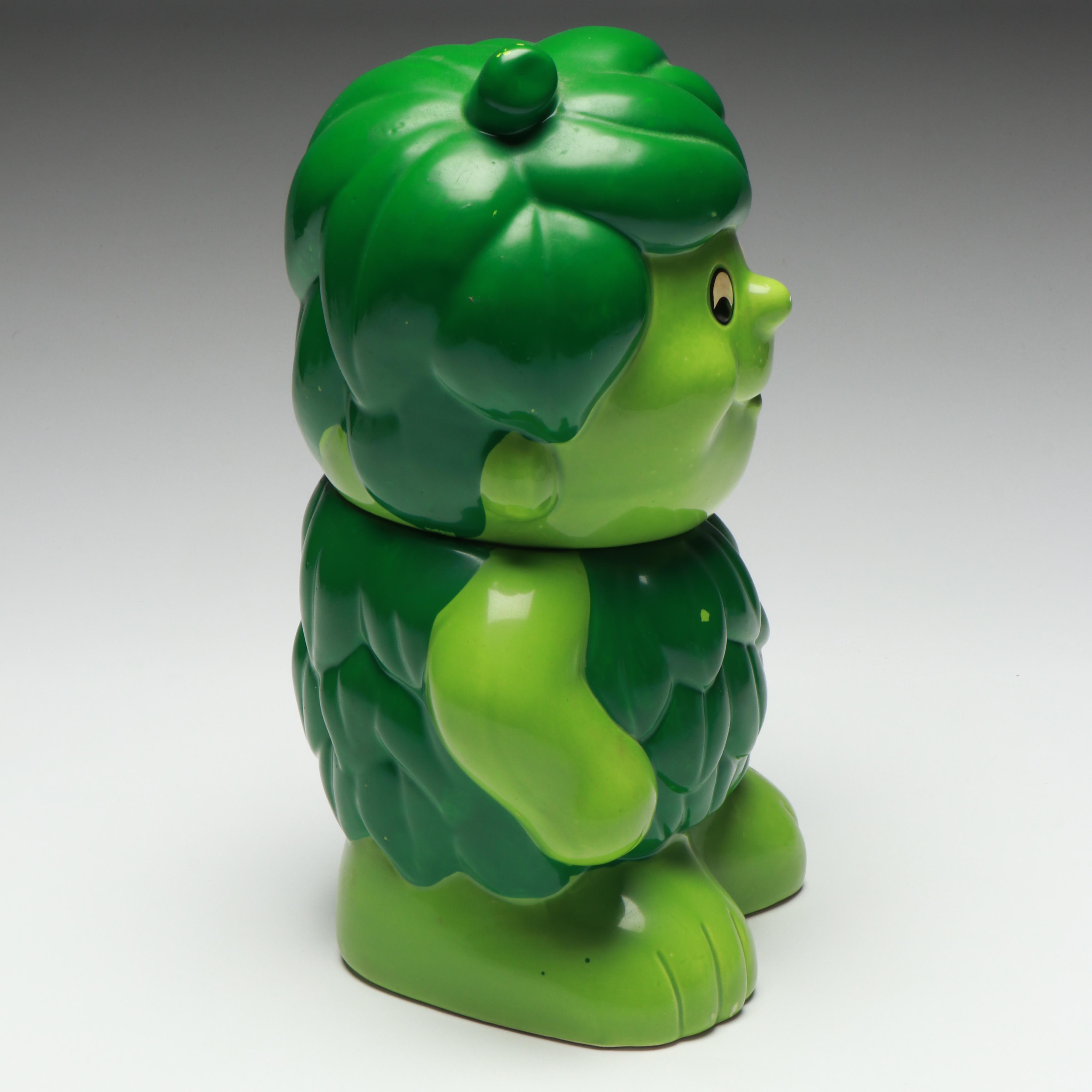 Green Giant Advertising Cookie Jar, Toys and Corn Holders, Late 20th Century