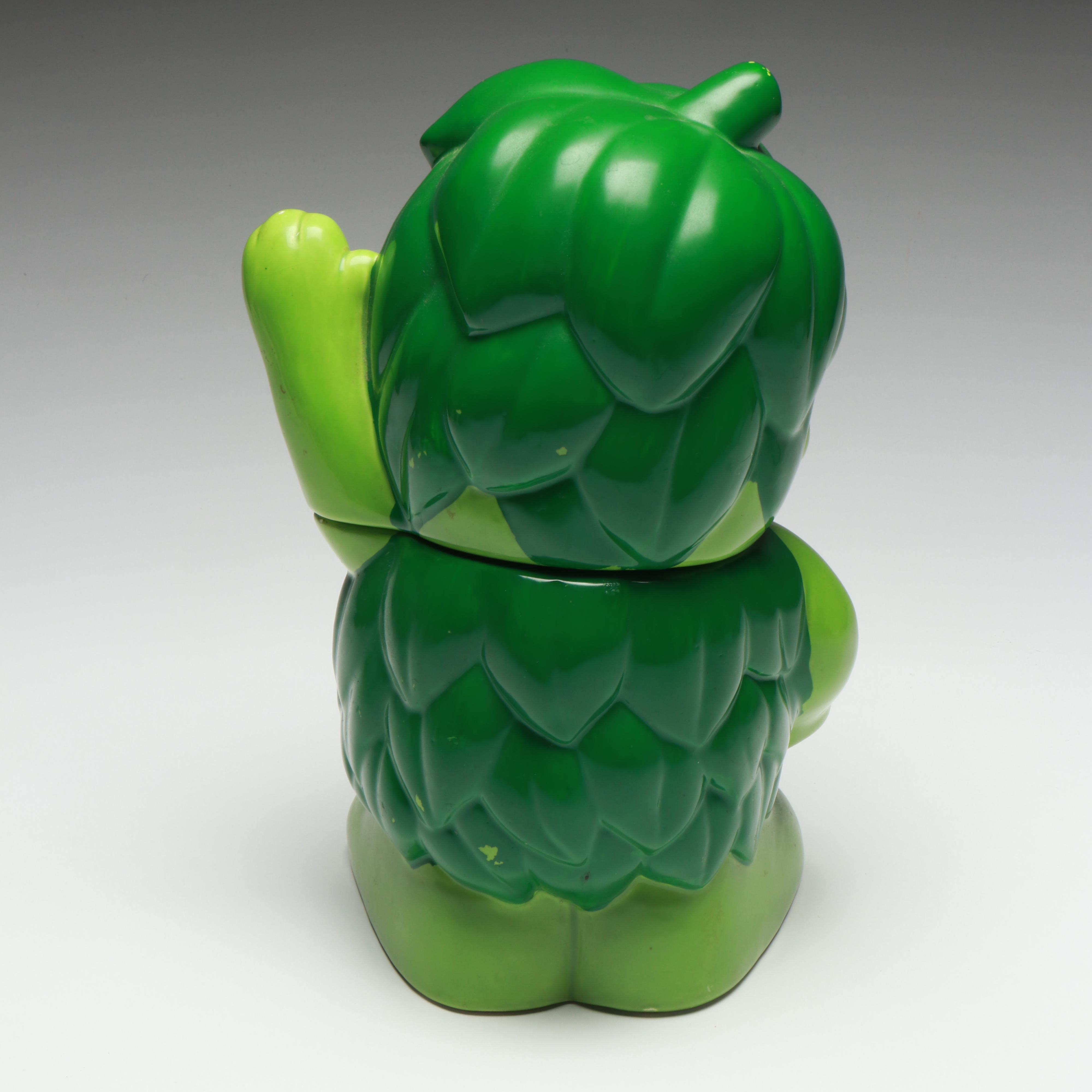 Green Giant Advertising Cookie Jar, Toys and Corn Holders, Late 20th Century