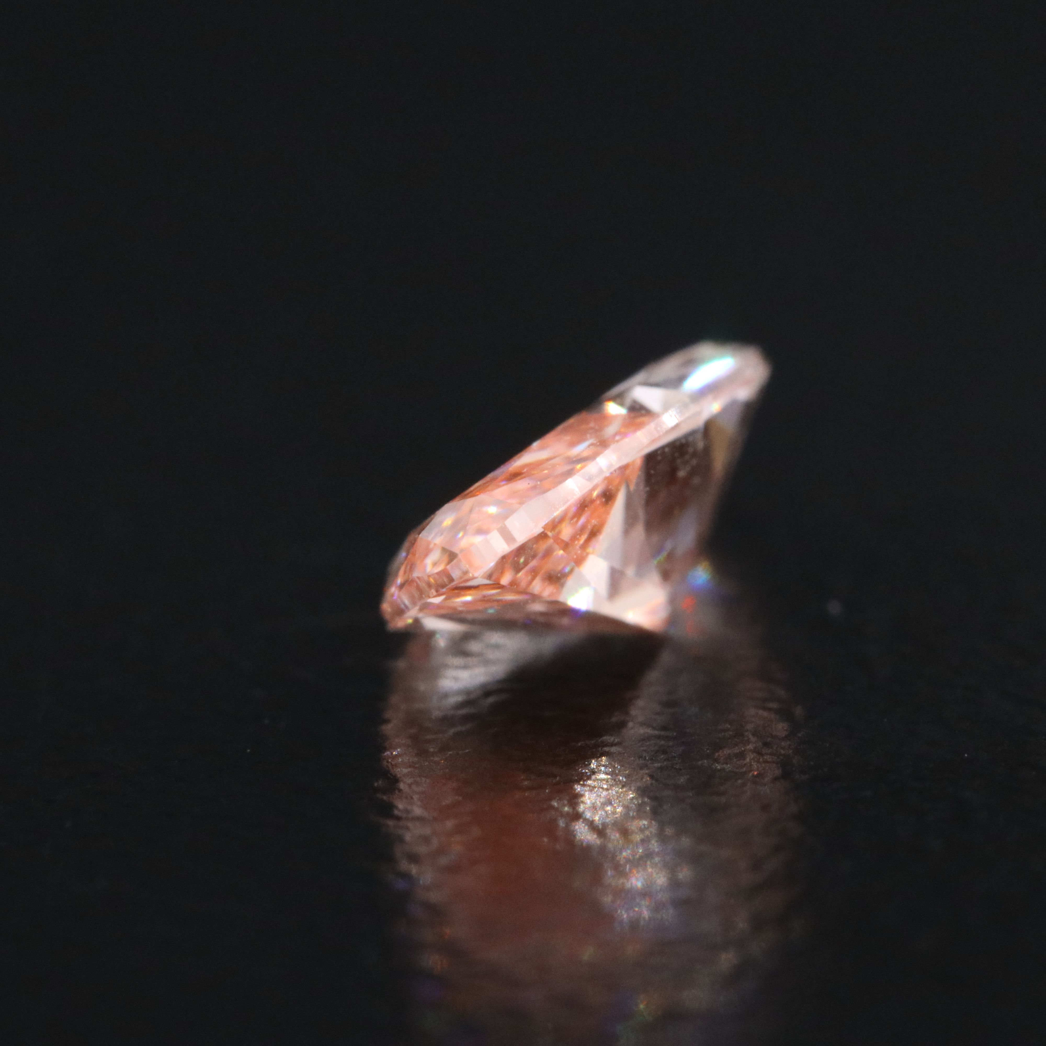Loose 1.43 CT Lab Grown Fancy Pink Diamond with IGI Report