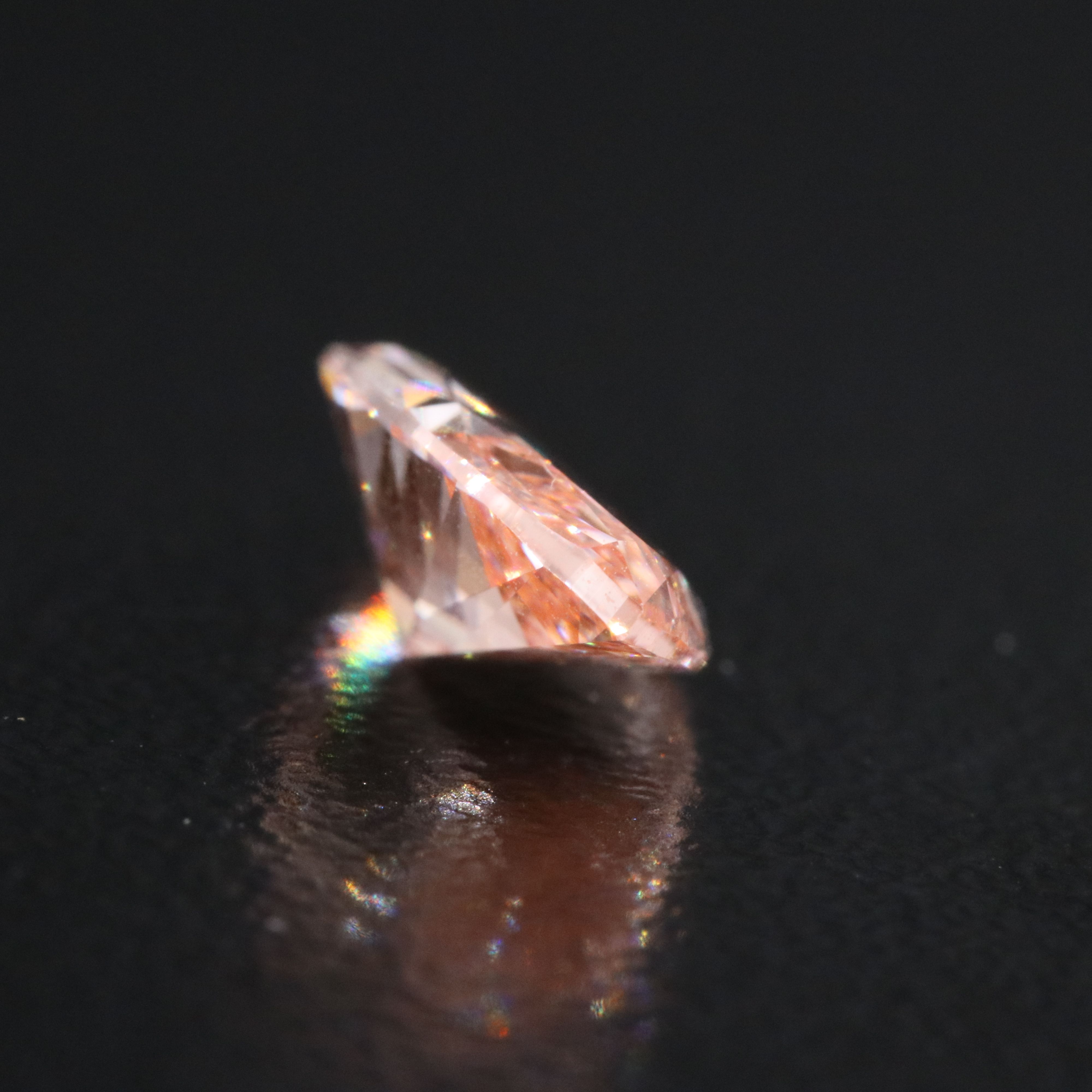 Loose 1.43 CT Lab Grown Fancy Pink Diamond with IGI Report