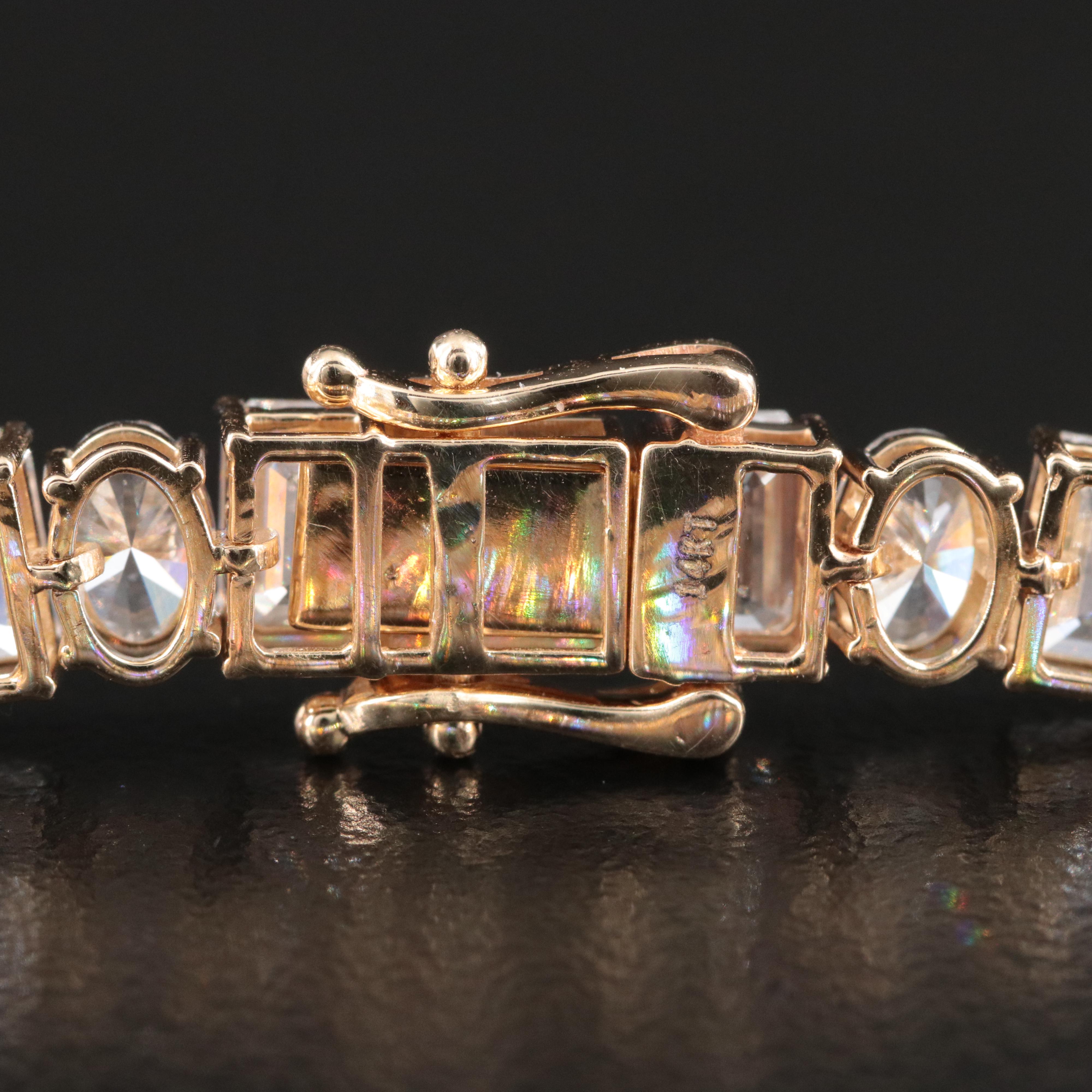 14K 17.05 CTW Lab Grown Diamond Line Bracelet