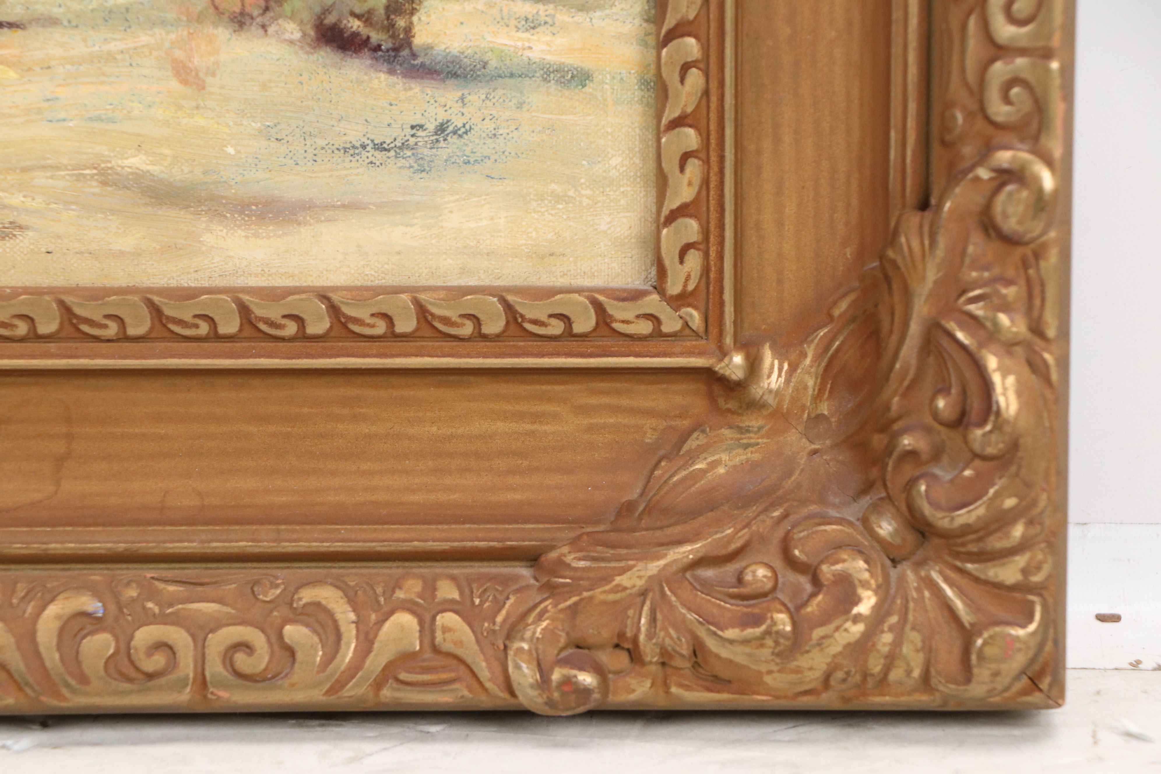 Edith Sowersby Mountain Landscape Oil Painting, Early 20th Century