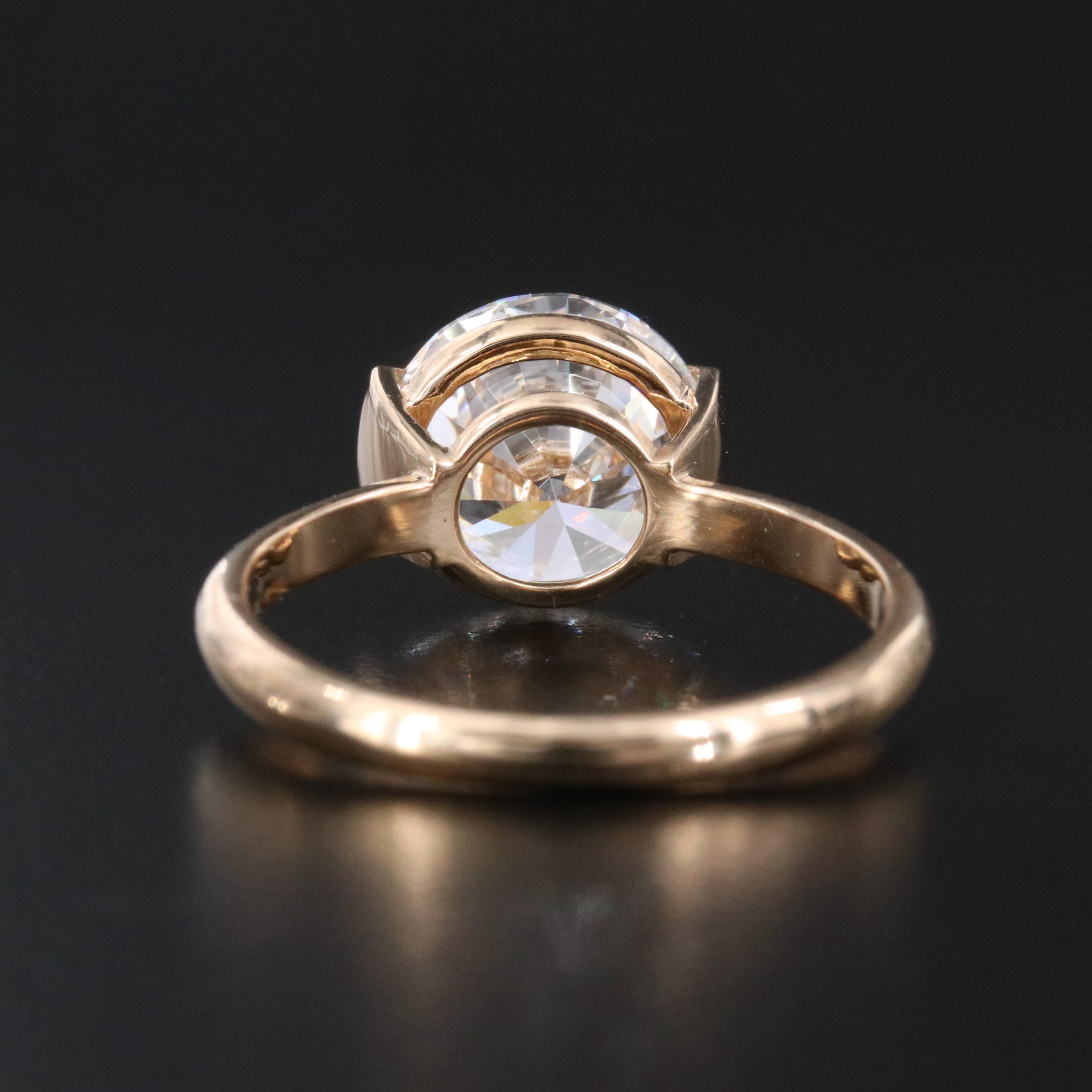 18K 3.03 CTW Lab Grown Diamond Ring with IGI Report