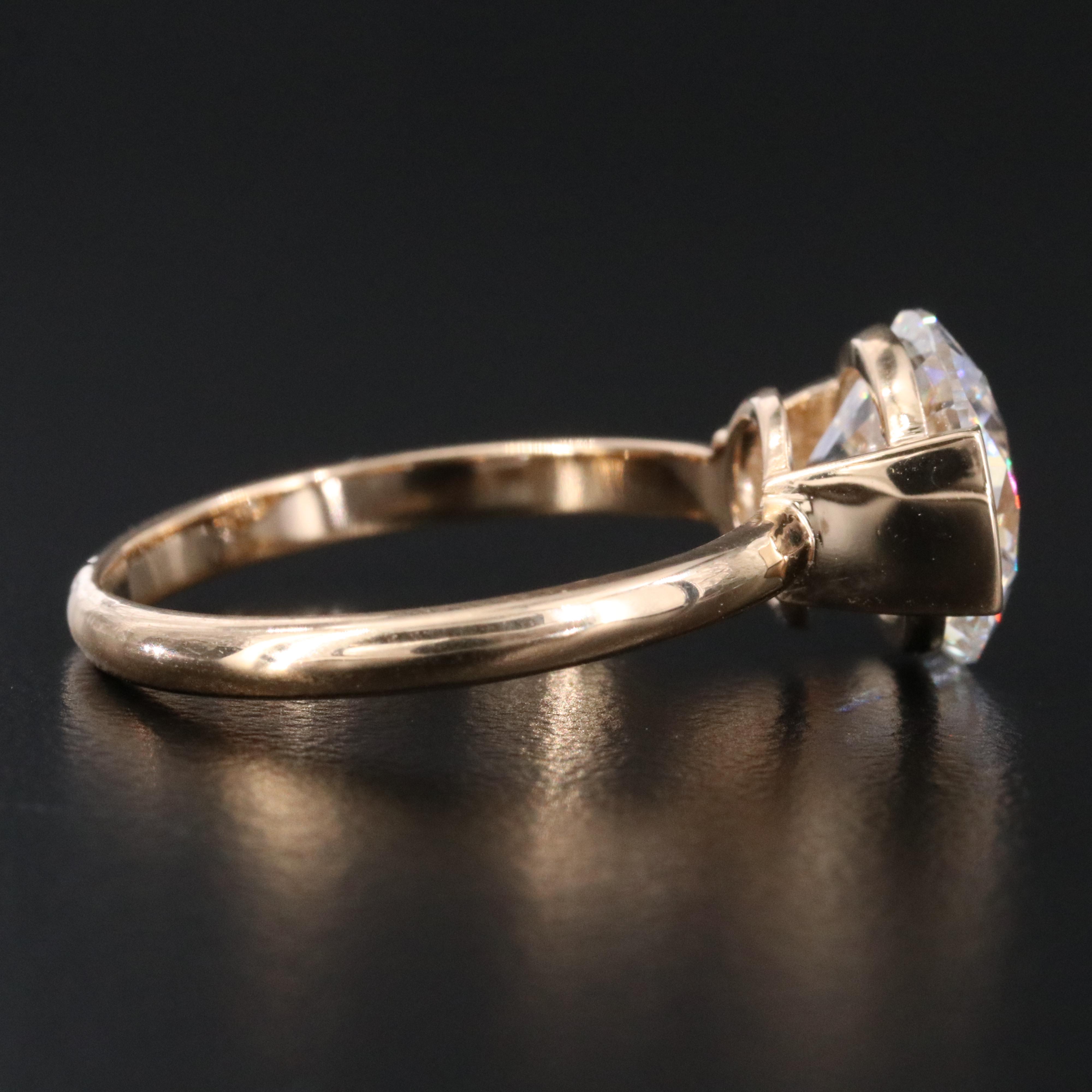 18K 3.03 CTW Lab Grown Diamond Ring with IGI Report