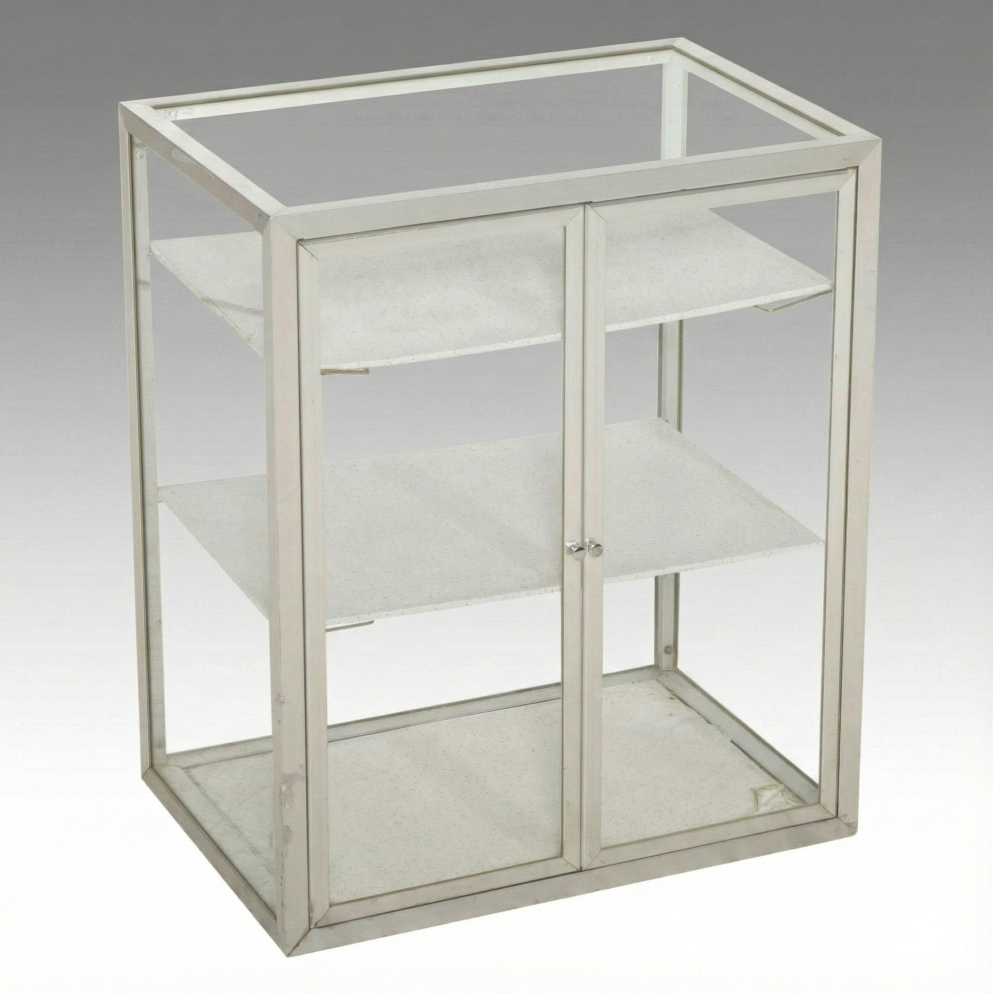 Metal Framed Glass Tabletop Display Cabinet