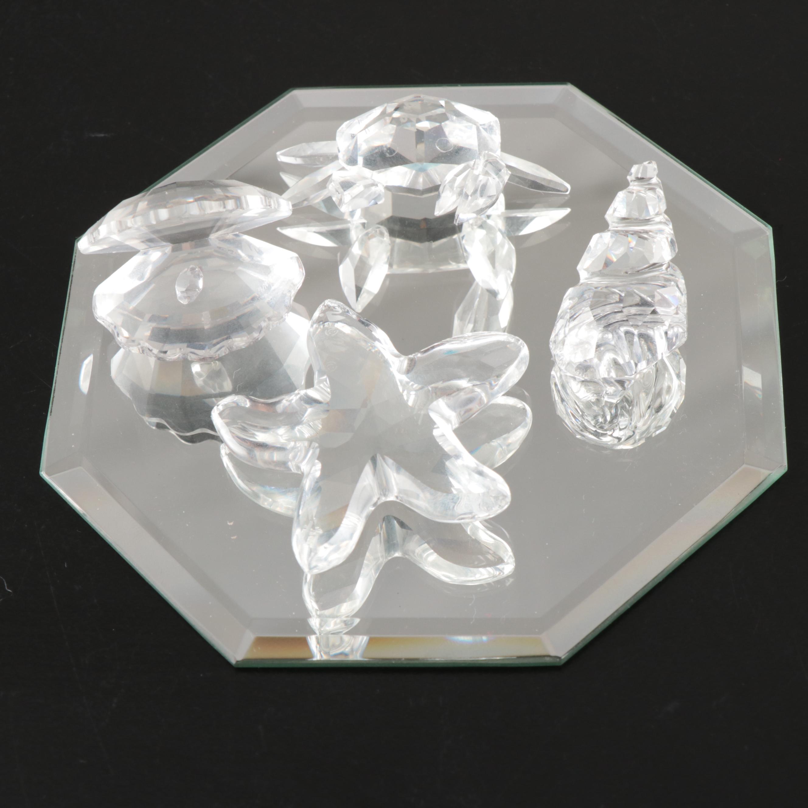 Swarovski Crystal Swan, Crab, Starfish, and More Figurines