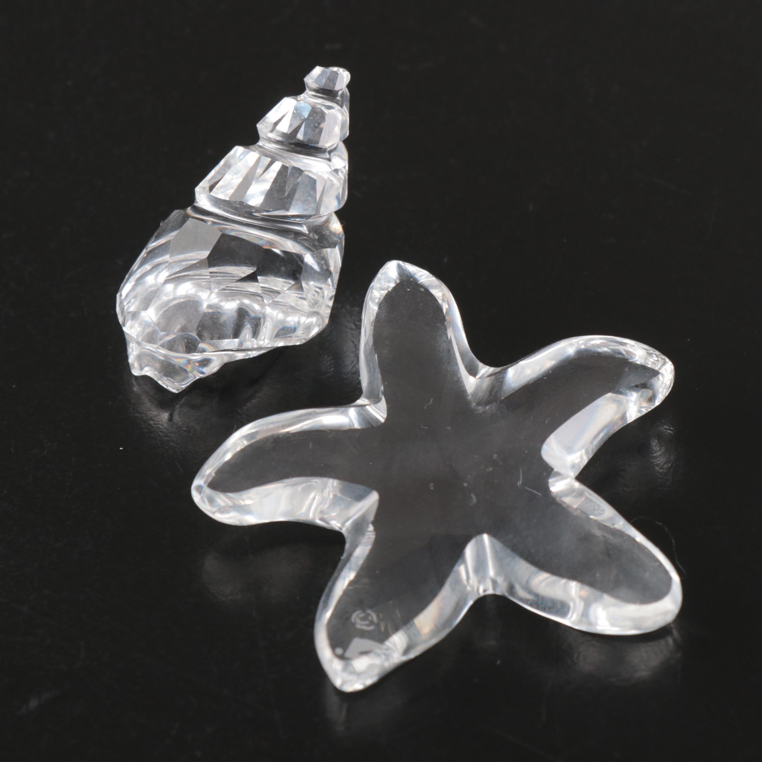 Swarovski Crystal Swan, Crab, Starfish, and More Figurines