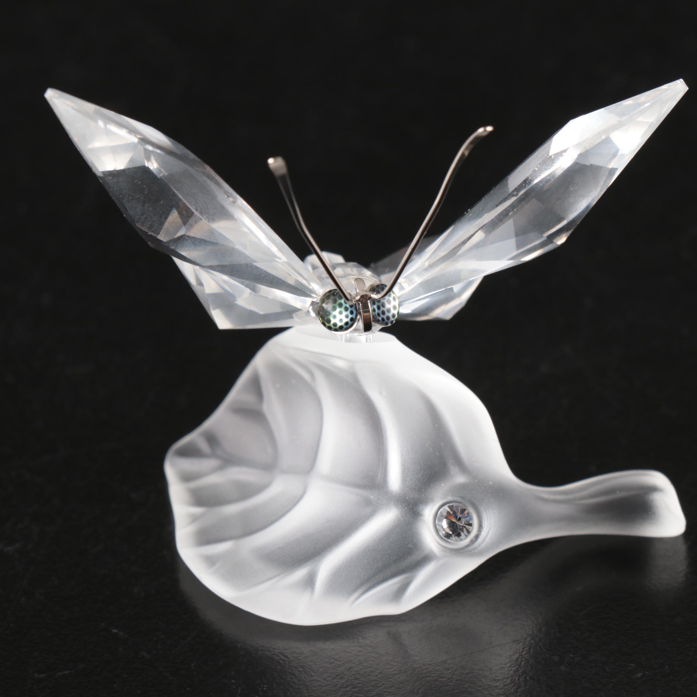 Swarovski Crystal Swan, Crab, Starfish, and More Figurines
