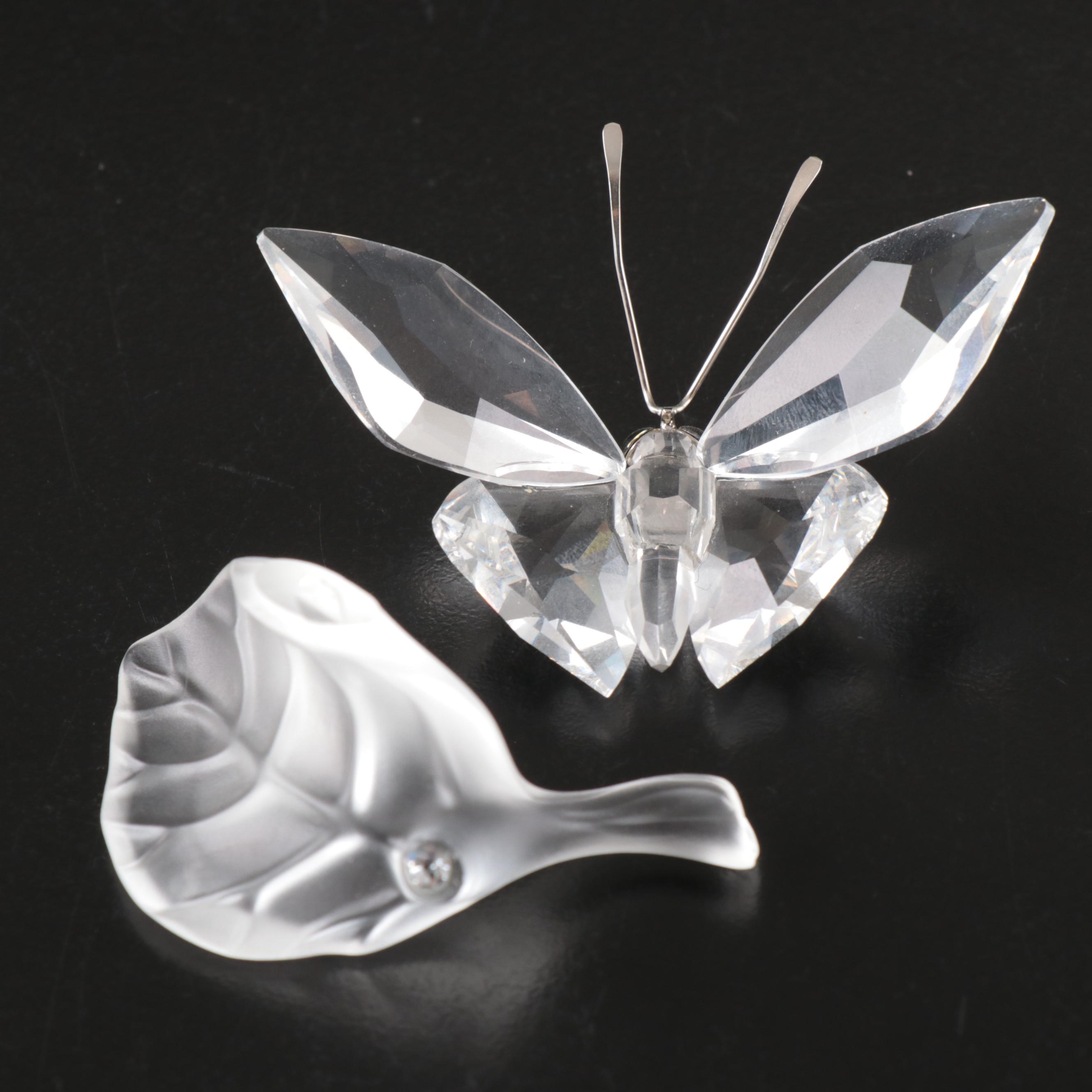 Swarovski Crystal Swan, Crab, Starfish, and More Figurines