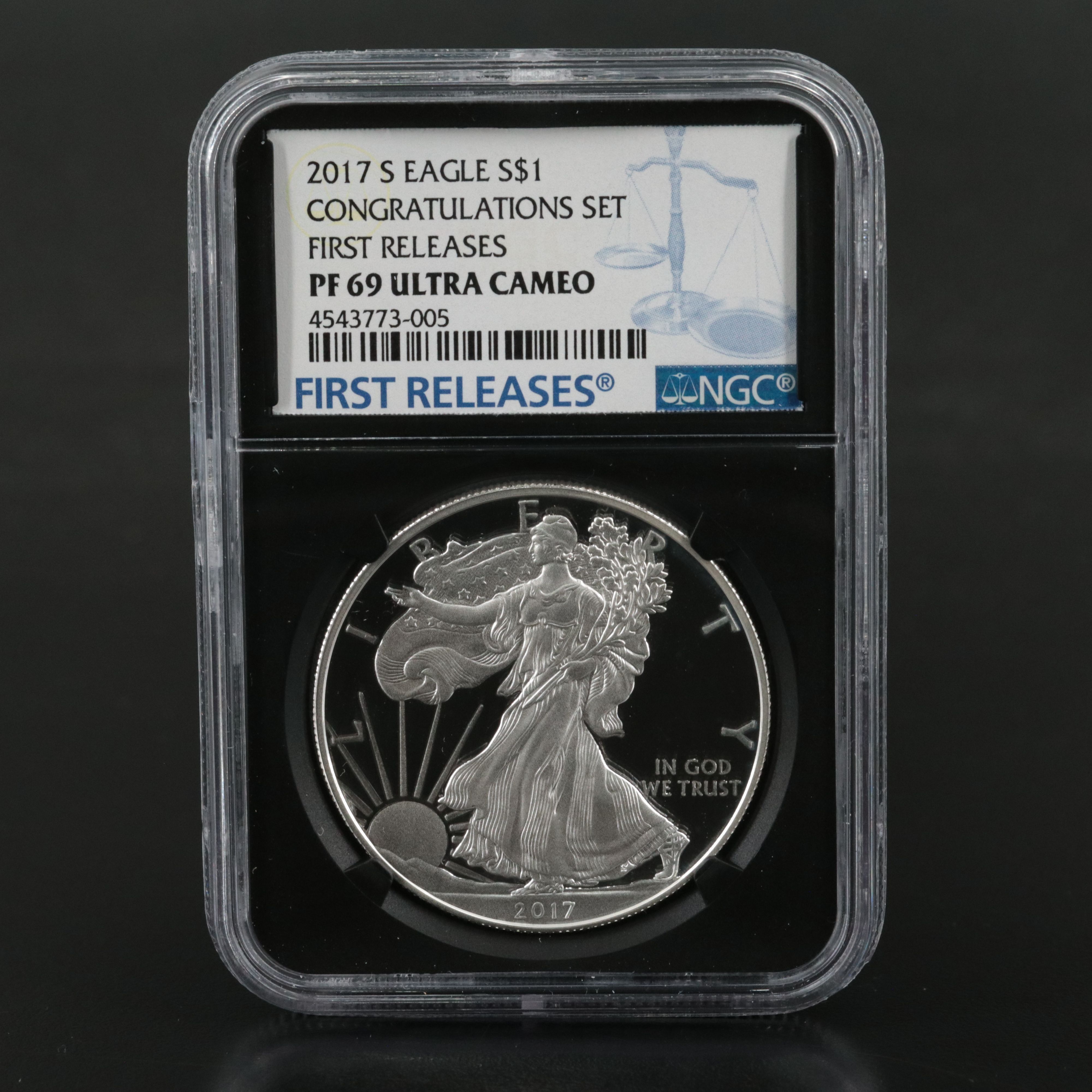 NGC PF69 Ultra Cameo 2017-S U.S. Silver Eagle Proof Coin