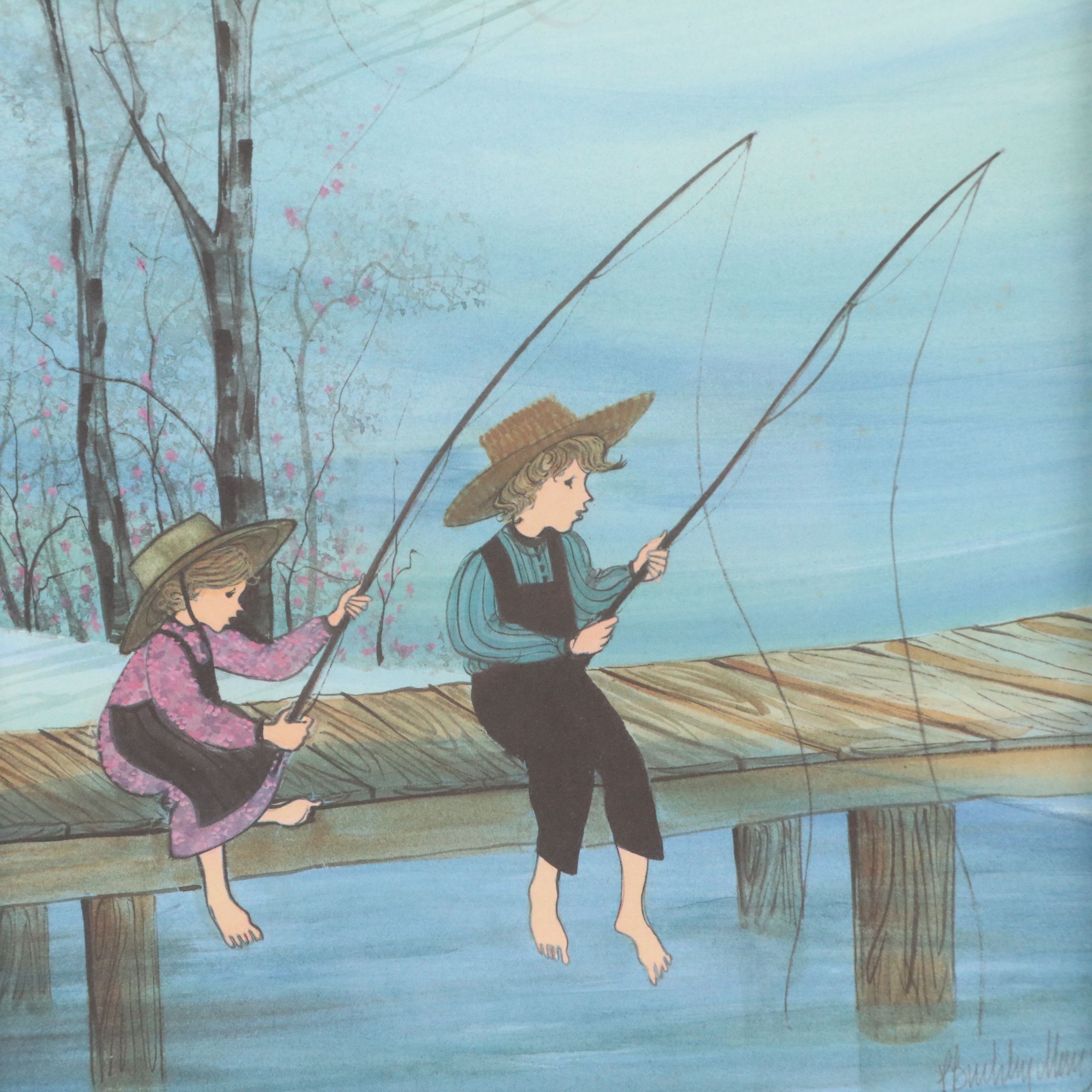 Patricia Buckley-Moss Offset Lithographs "Prairie Family" and More