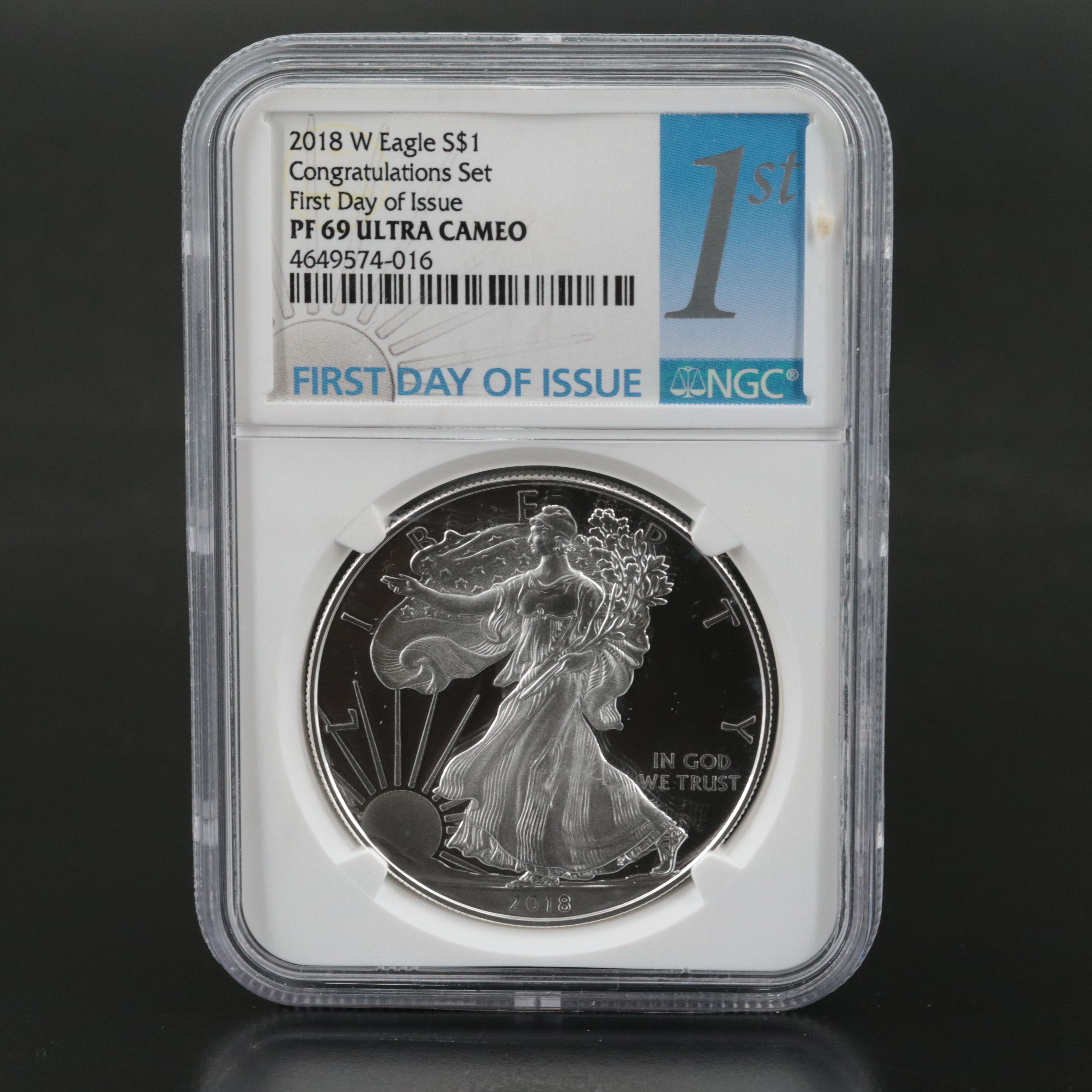 NGC PF69 Ultra Cameo 2018-W U.S. Silver Eagle Proof Coin