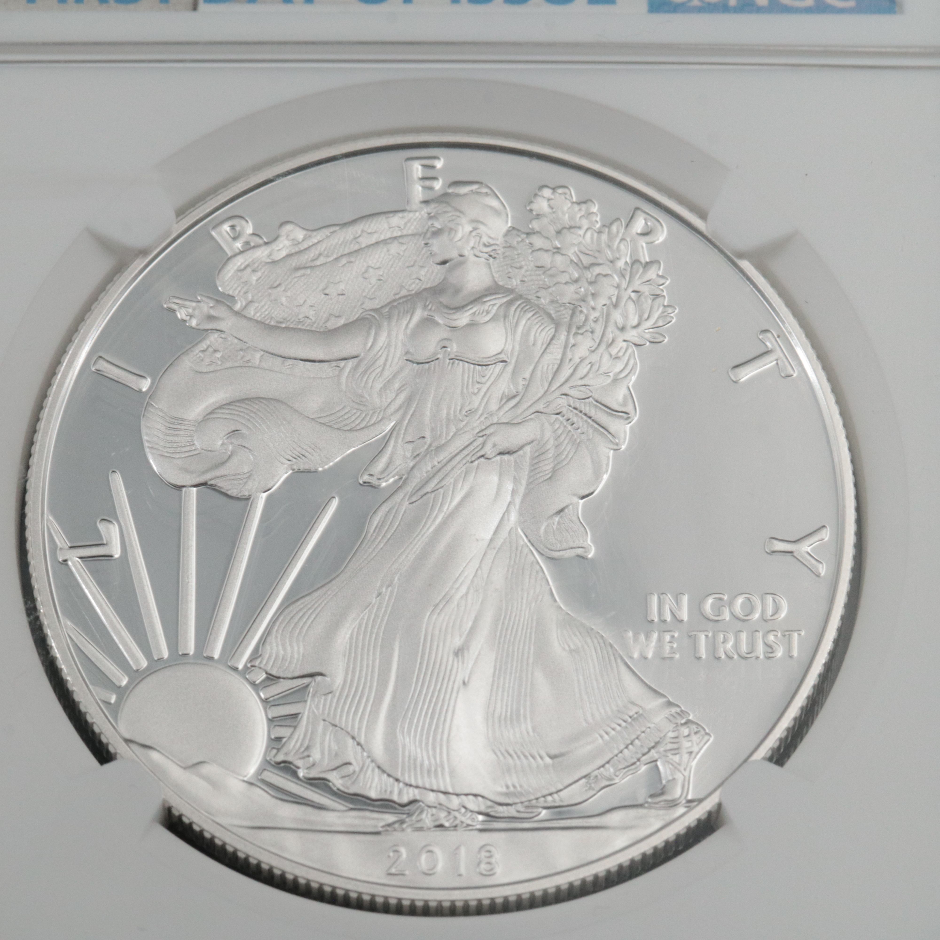 NGC PF69 Ultra Cameo 2018-W U.S. Silver Eagle Proof Coin
