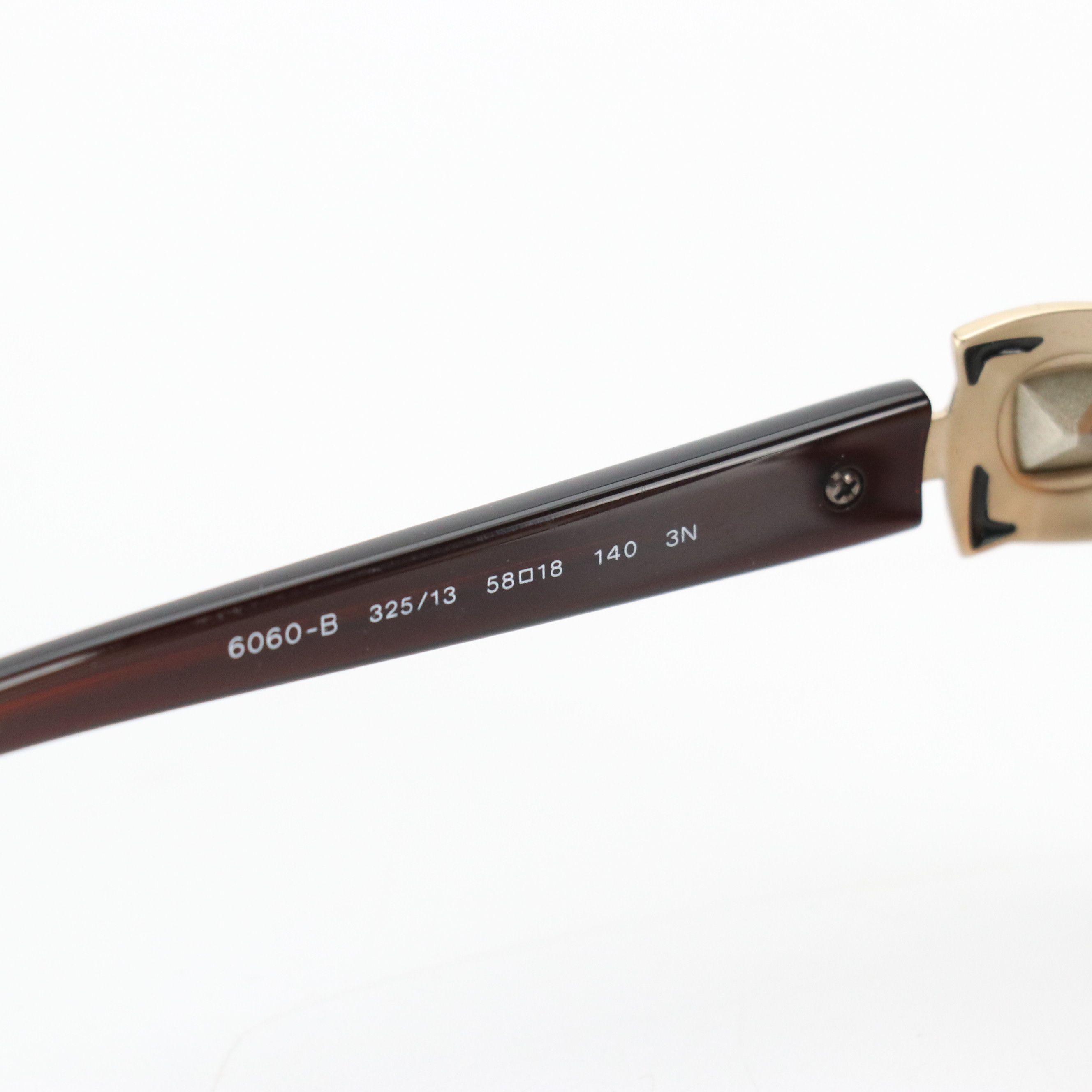 BVLGARI 6060-B Swarovski Crystal Marble Frame Square Sunglasses