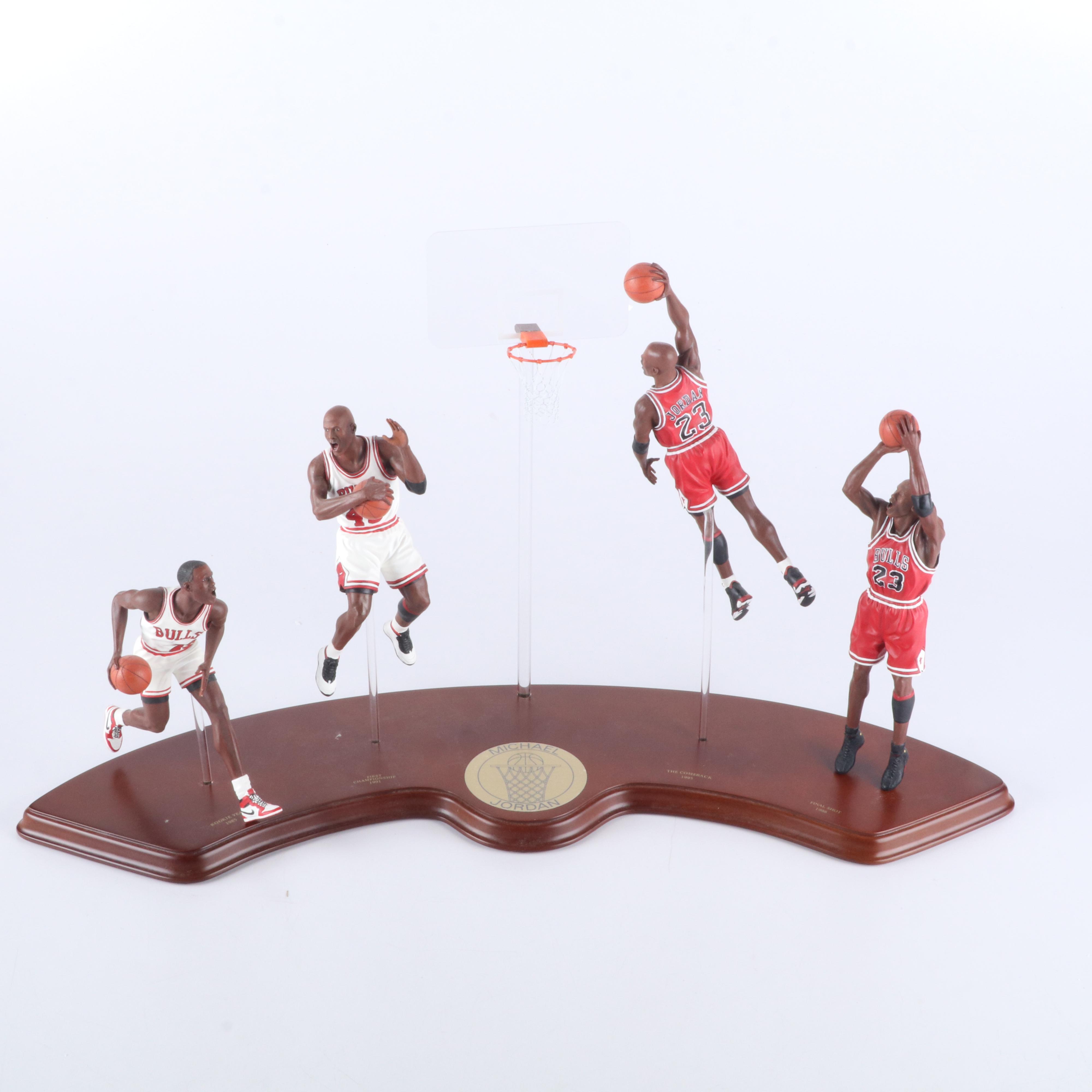 Michael Jordan Danbury Mint Chicago Bulls Figures with Display