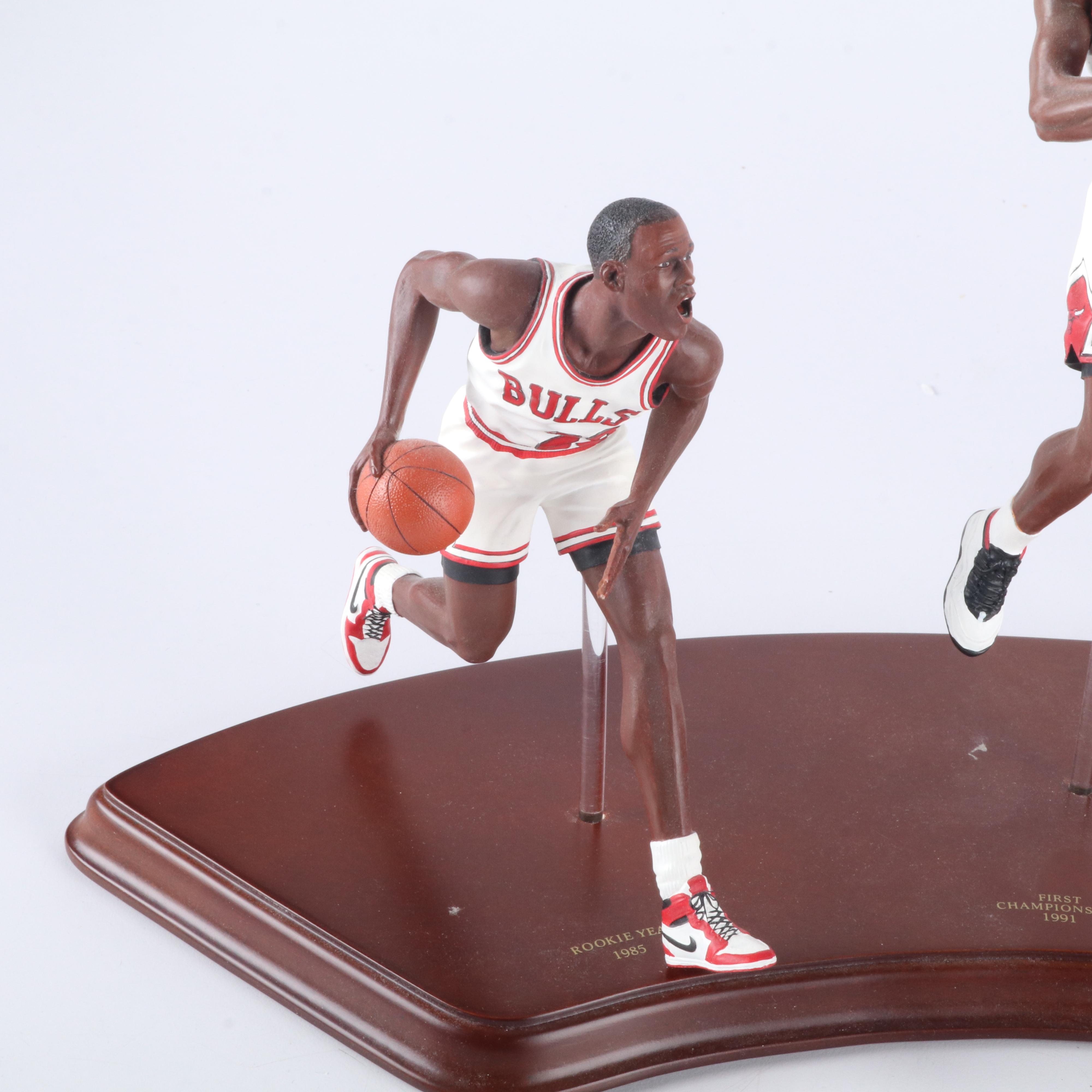 Michael Jordan Danbury Mint Chicago Bulls Figures with Display