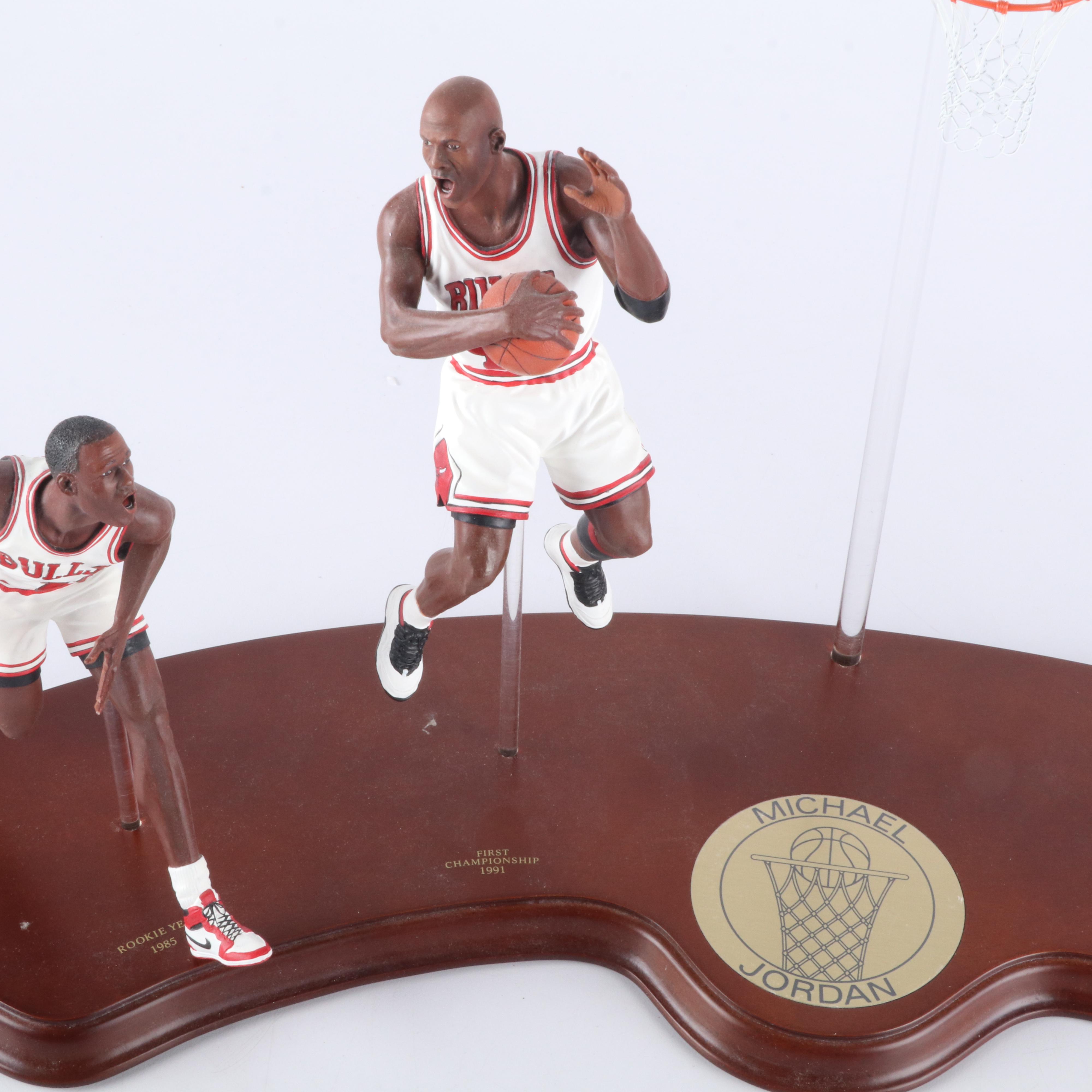 Michael Jordan Danbury Mint Chicago Bulls Figures with Display