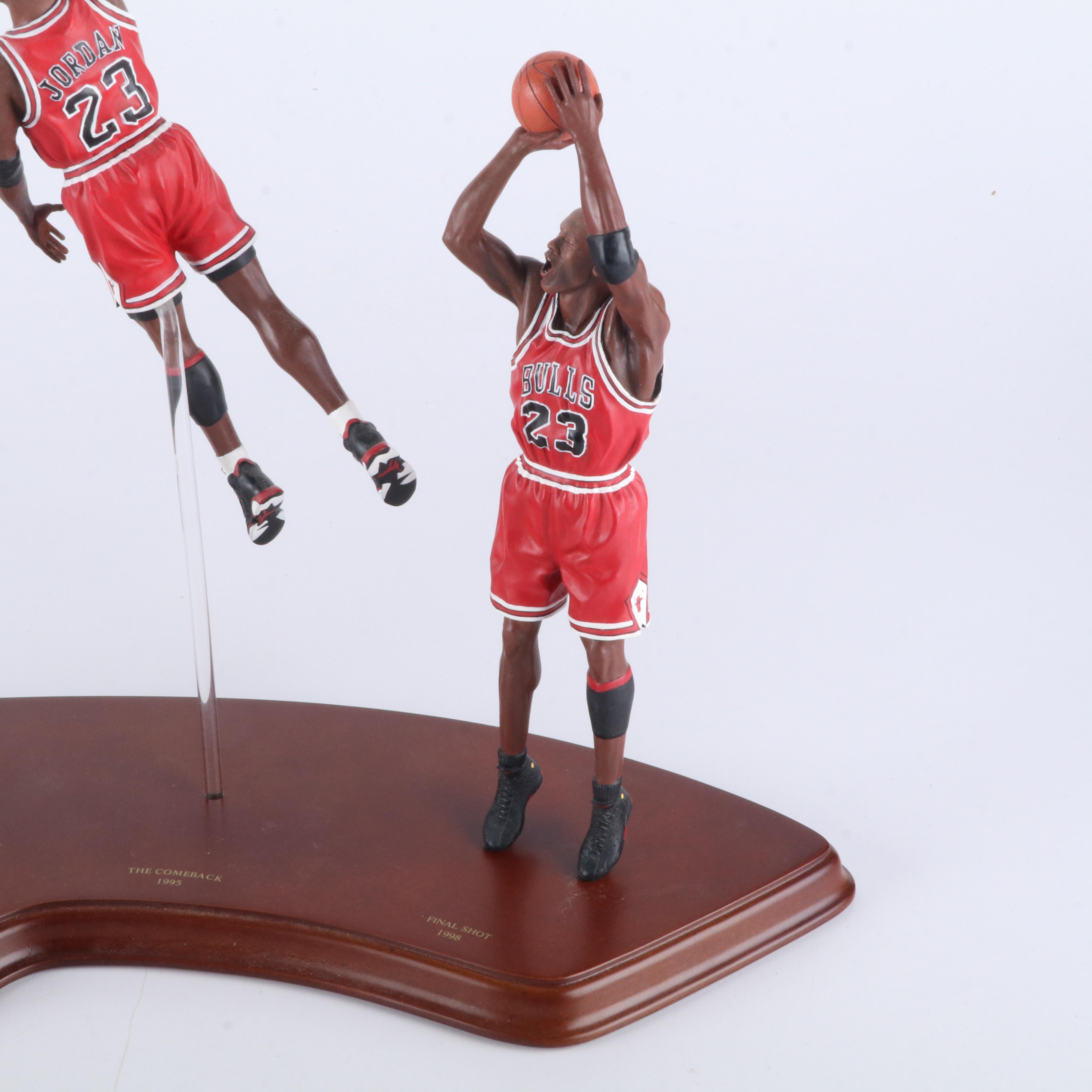 Michael Jordan Danbury Mint Chicago Bulls Figures with Display