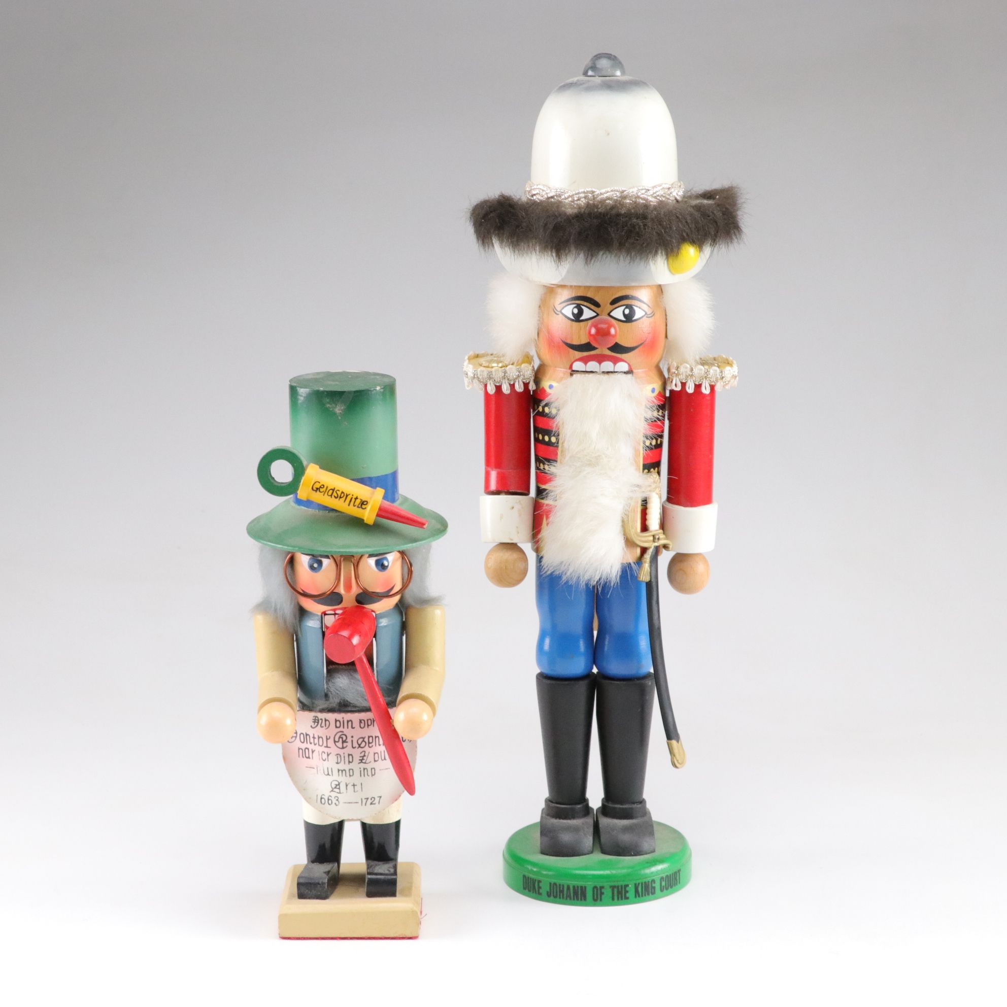 West German Steinbach "Duke Johann" and "Dr. Eisenbarth" Nutcrackers