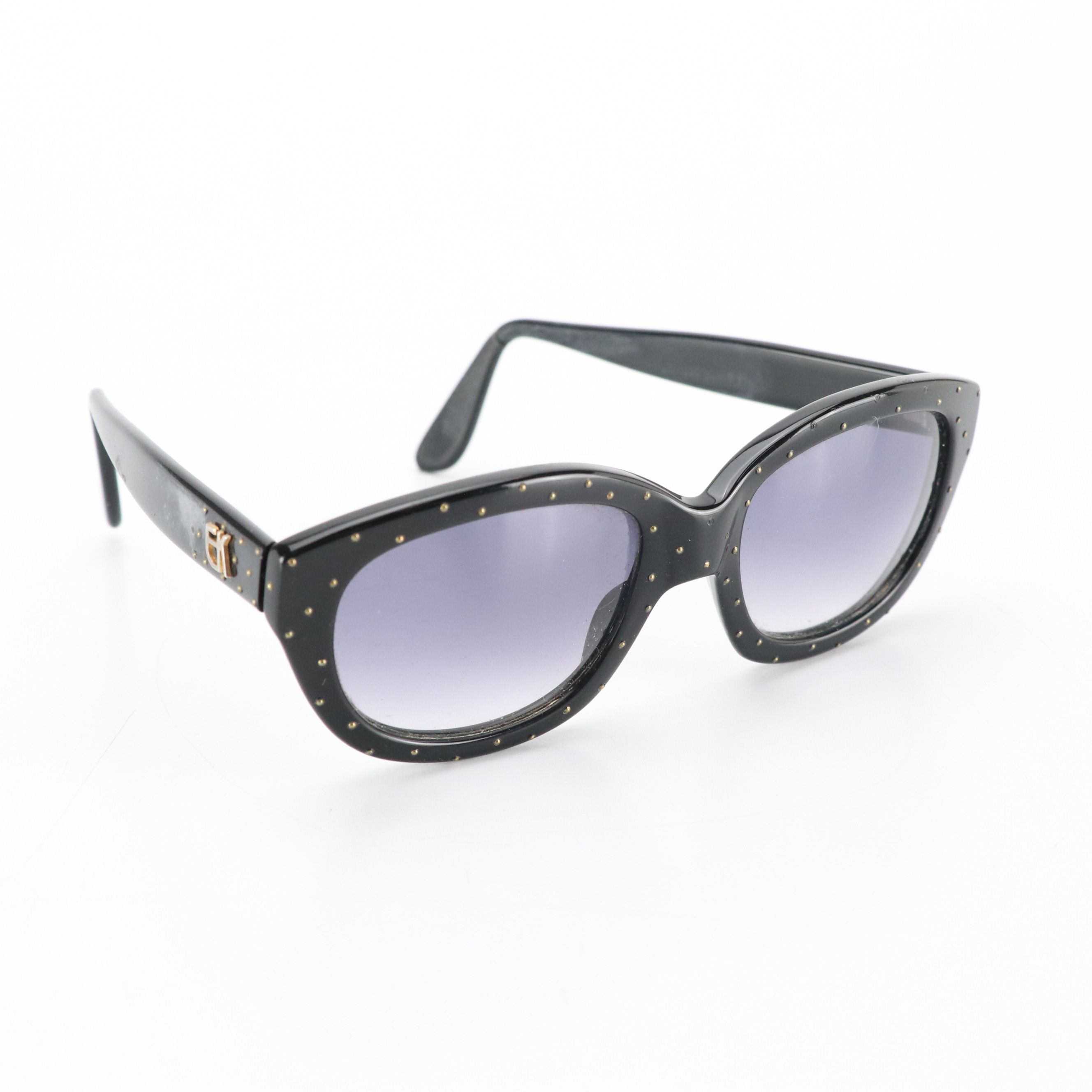 Emmanuelle Khanh 111 Micro-Stud Gradient Tint Sunglasses
