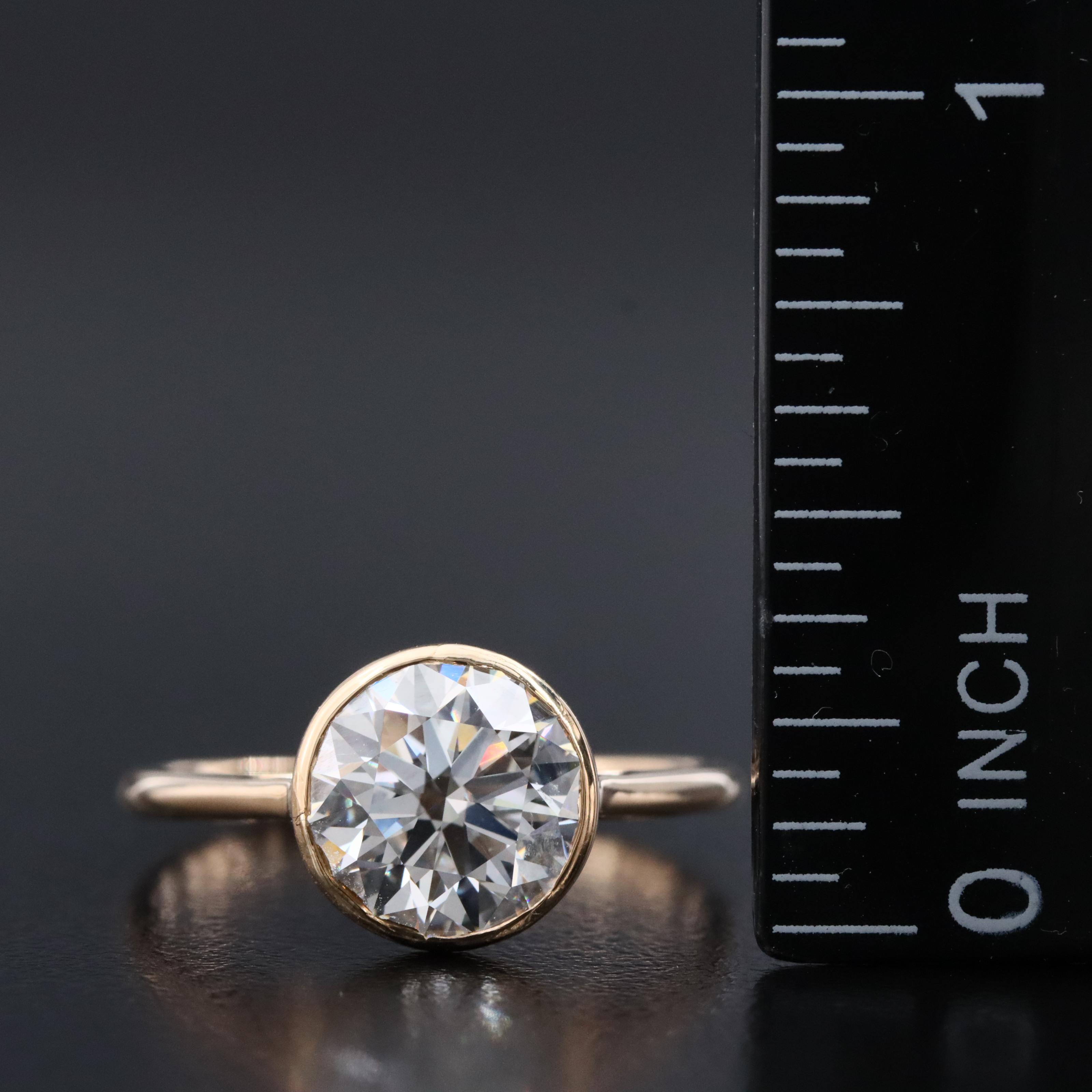 18K 2.51 CT Lab Grown Diamond Solitaire Ring with IGI Report
