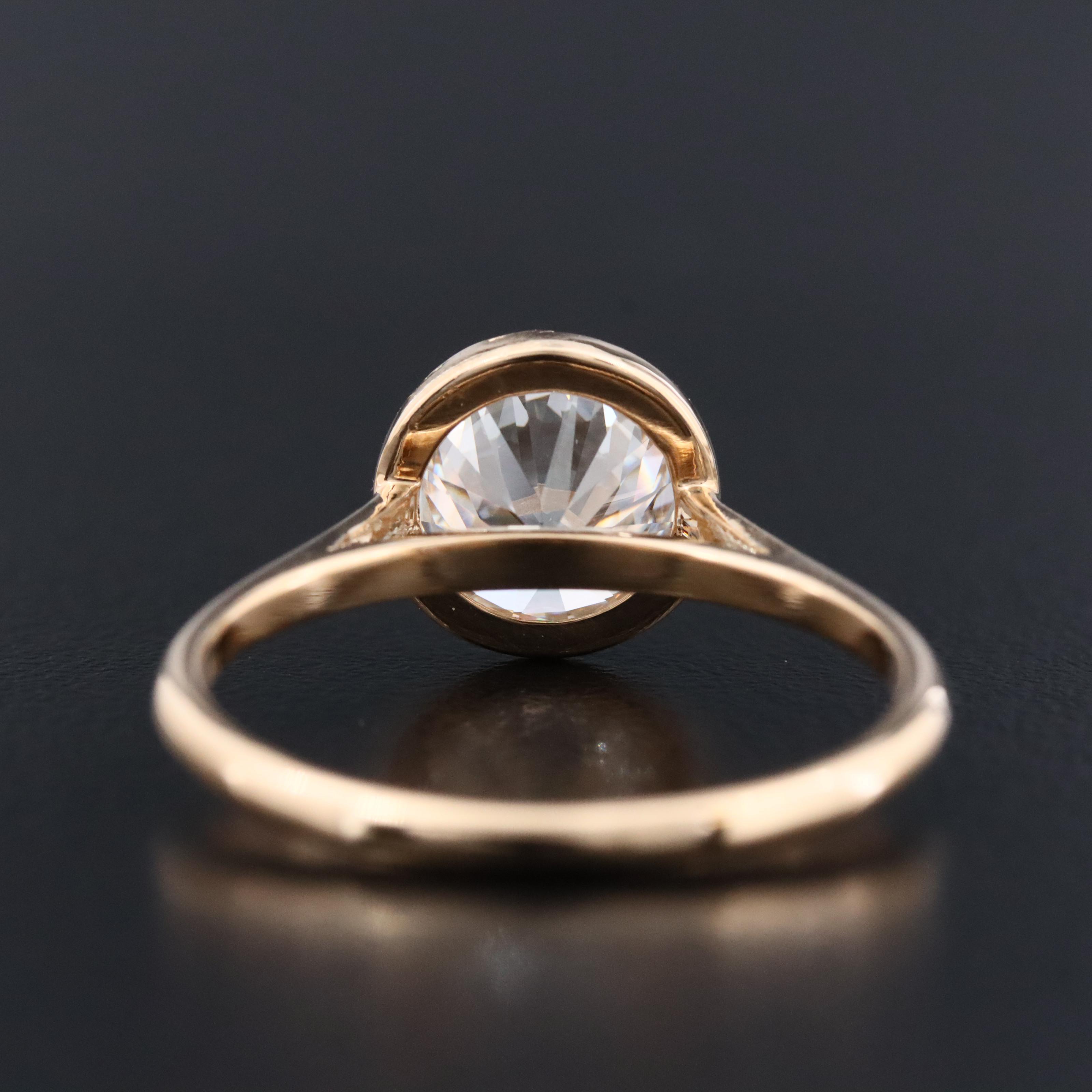 18K 2.51 CT Lab Grown Diamond Solitaire Ring with IGI Report