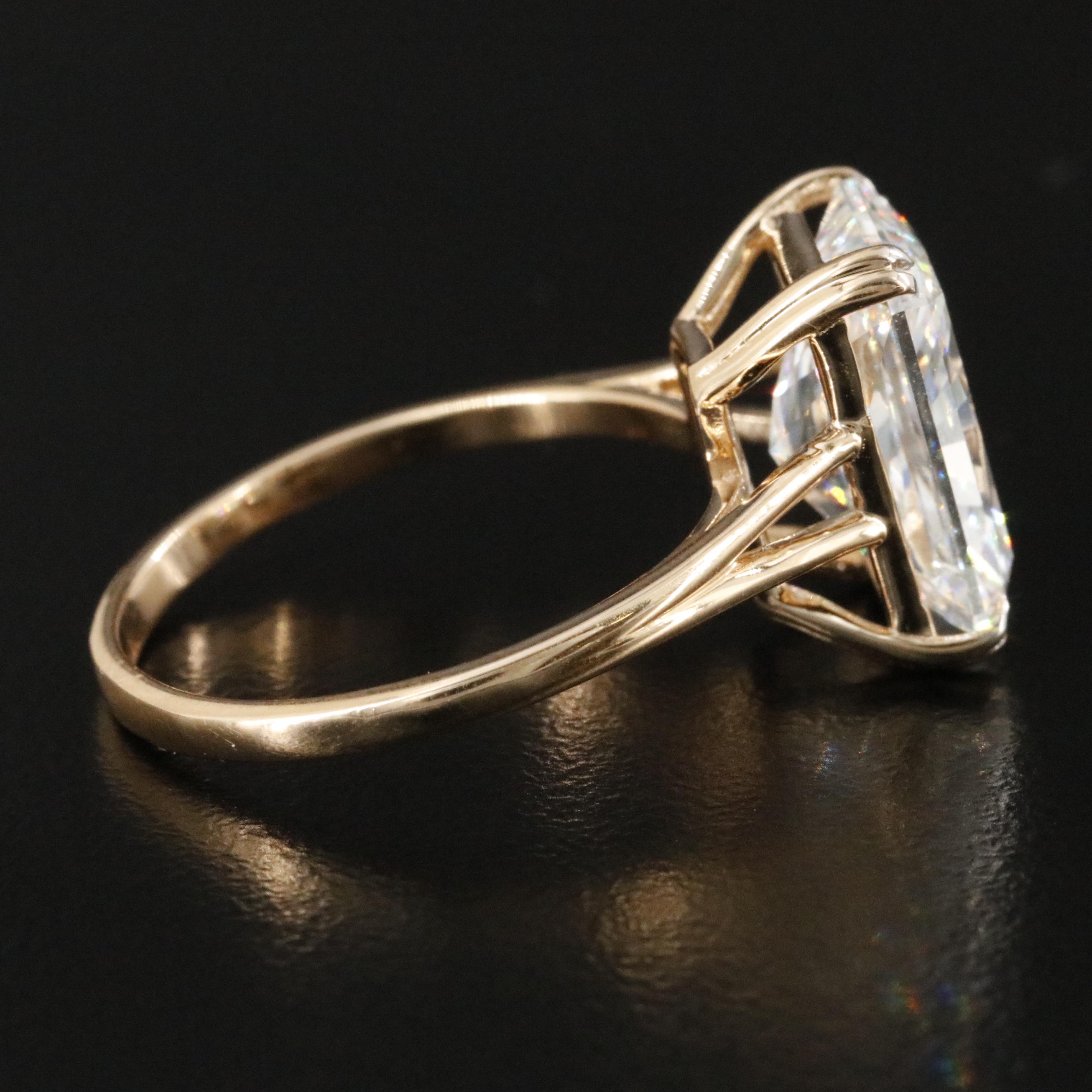 18K 5.06 CTW Lab Grown Diamond Ring with IGI Report