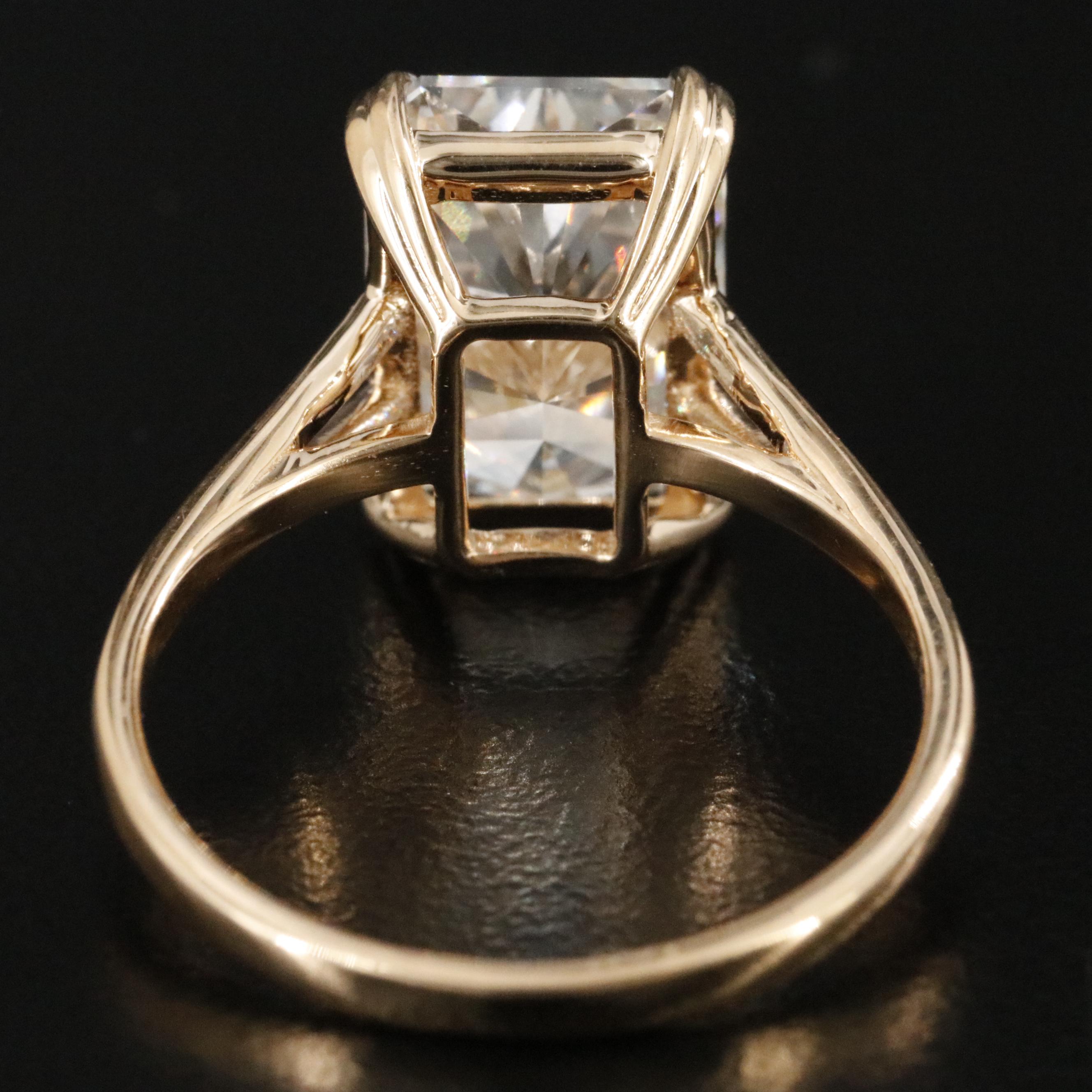 18K 5.06 CTW Lab Grown Diamond Ring with IGI Report